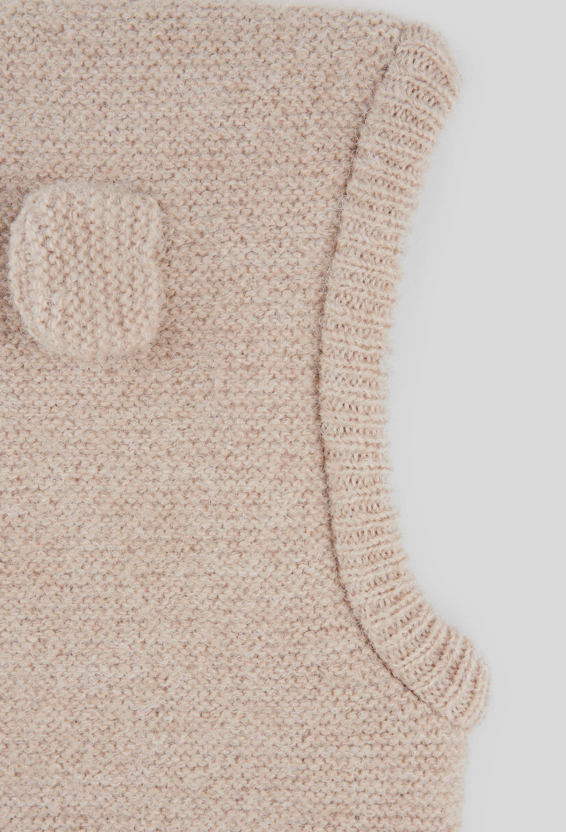Cagoule en maille doubl&eacute;e polaire, Beige, large image number 1