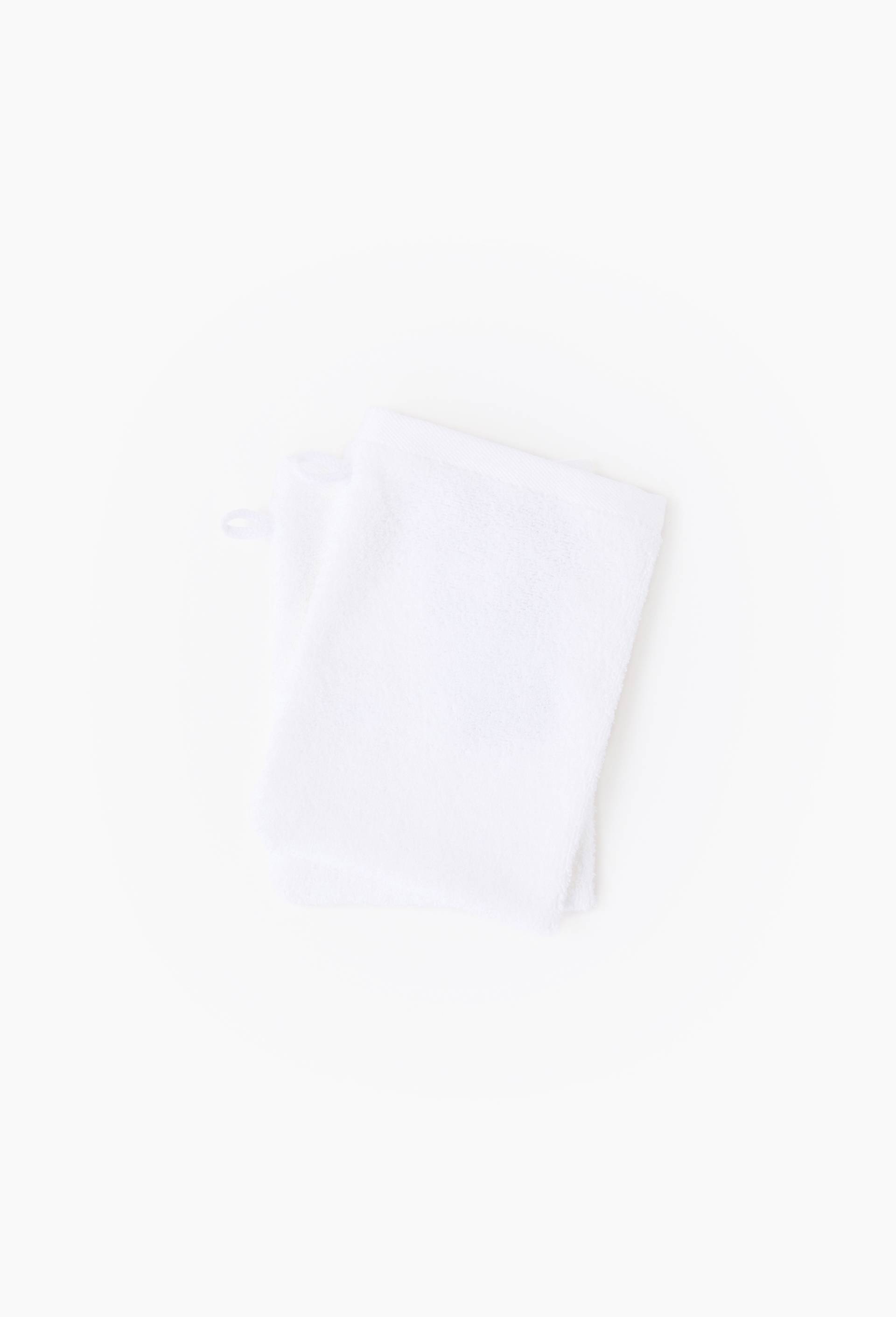 Lot de 2 gants de toilette, en coton BIO GOTS, Blanc, large image number 1