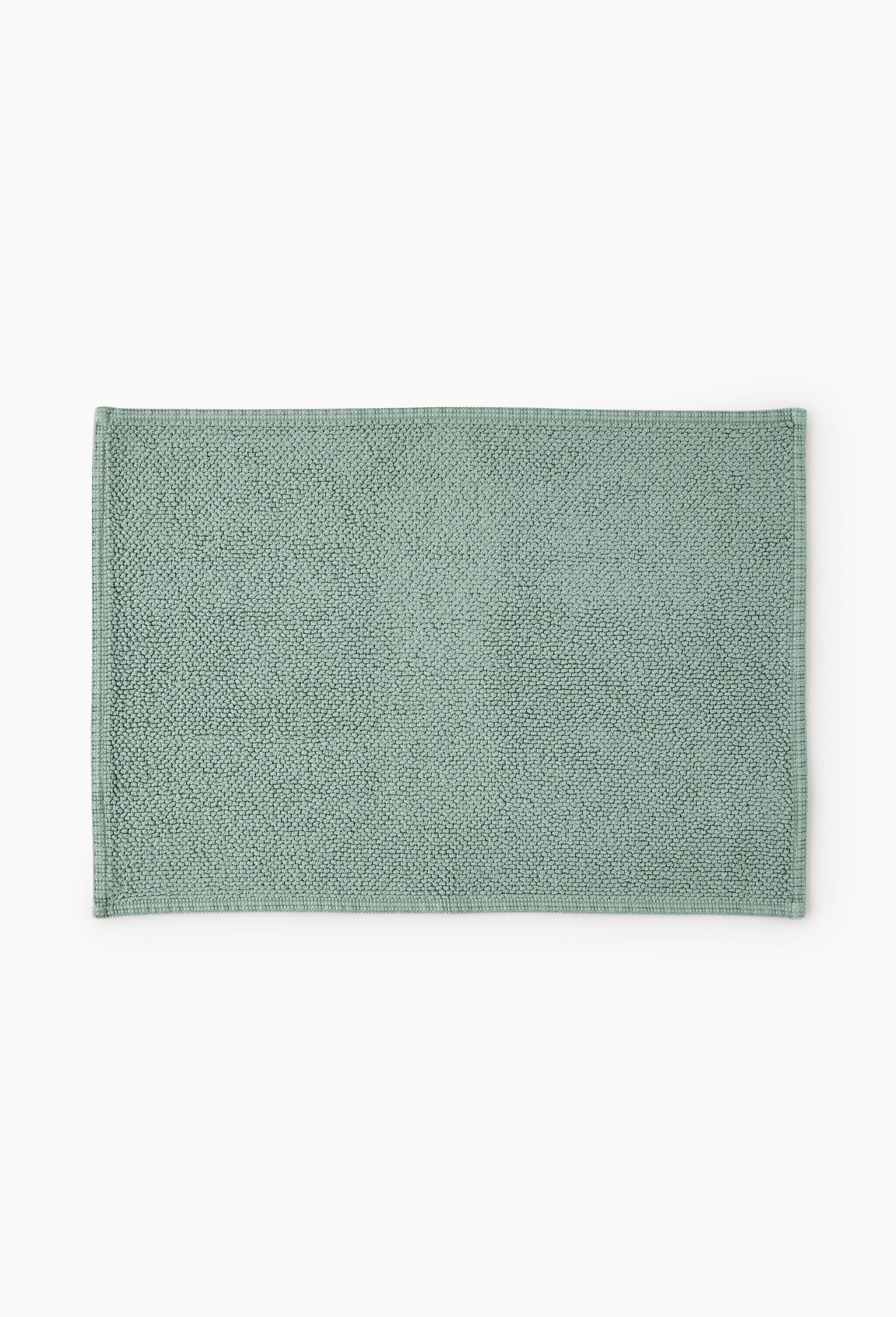 tapis de bain jacquard, 50x70cm, coton BIO, certifié OEKO-TEX, Vert clair, large image number 0
