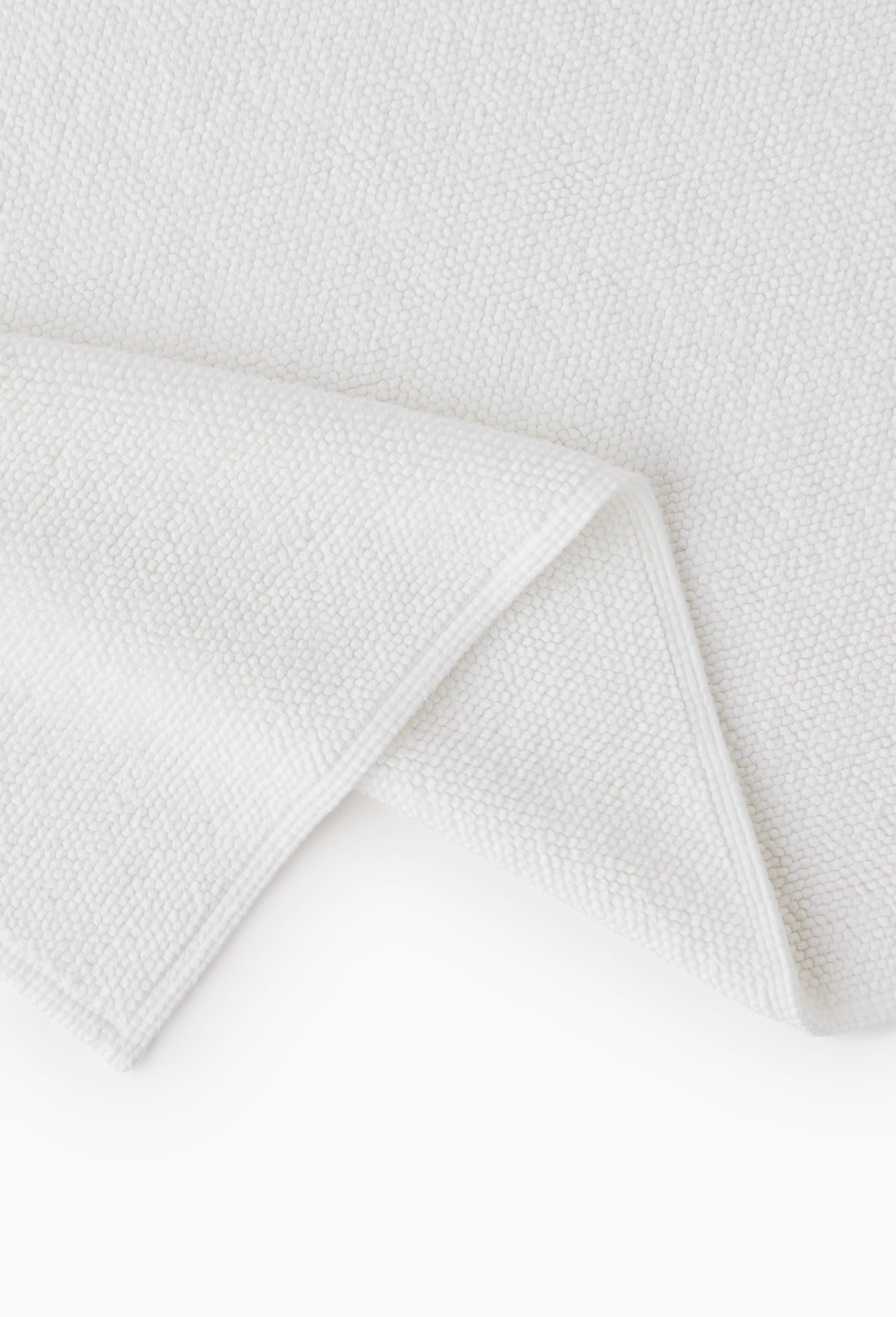 Tapis de bain, 60x90cm, en coton BIO GOTS, Blanc, large image number 1