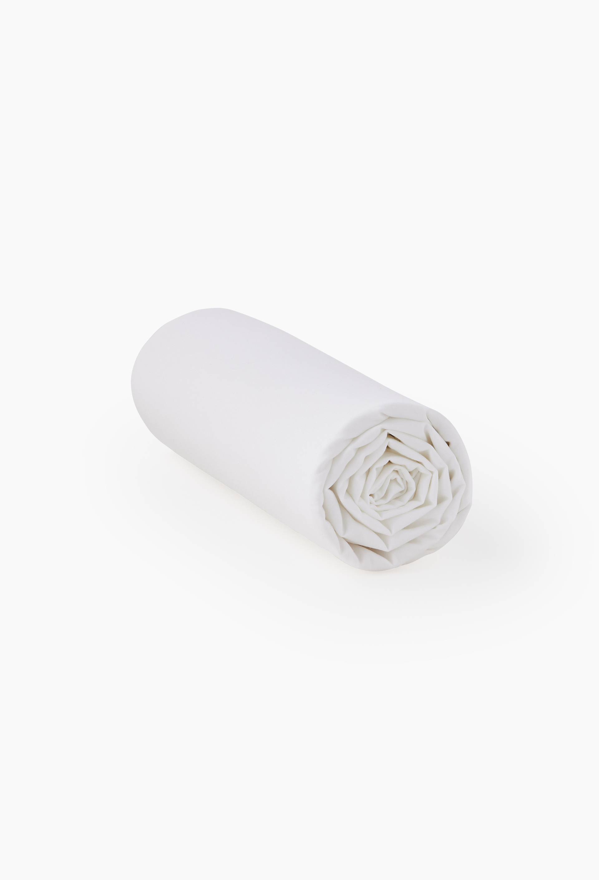 Drap housse, satin de coton BIO, Blanc, large image number 1.0