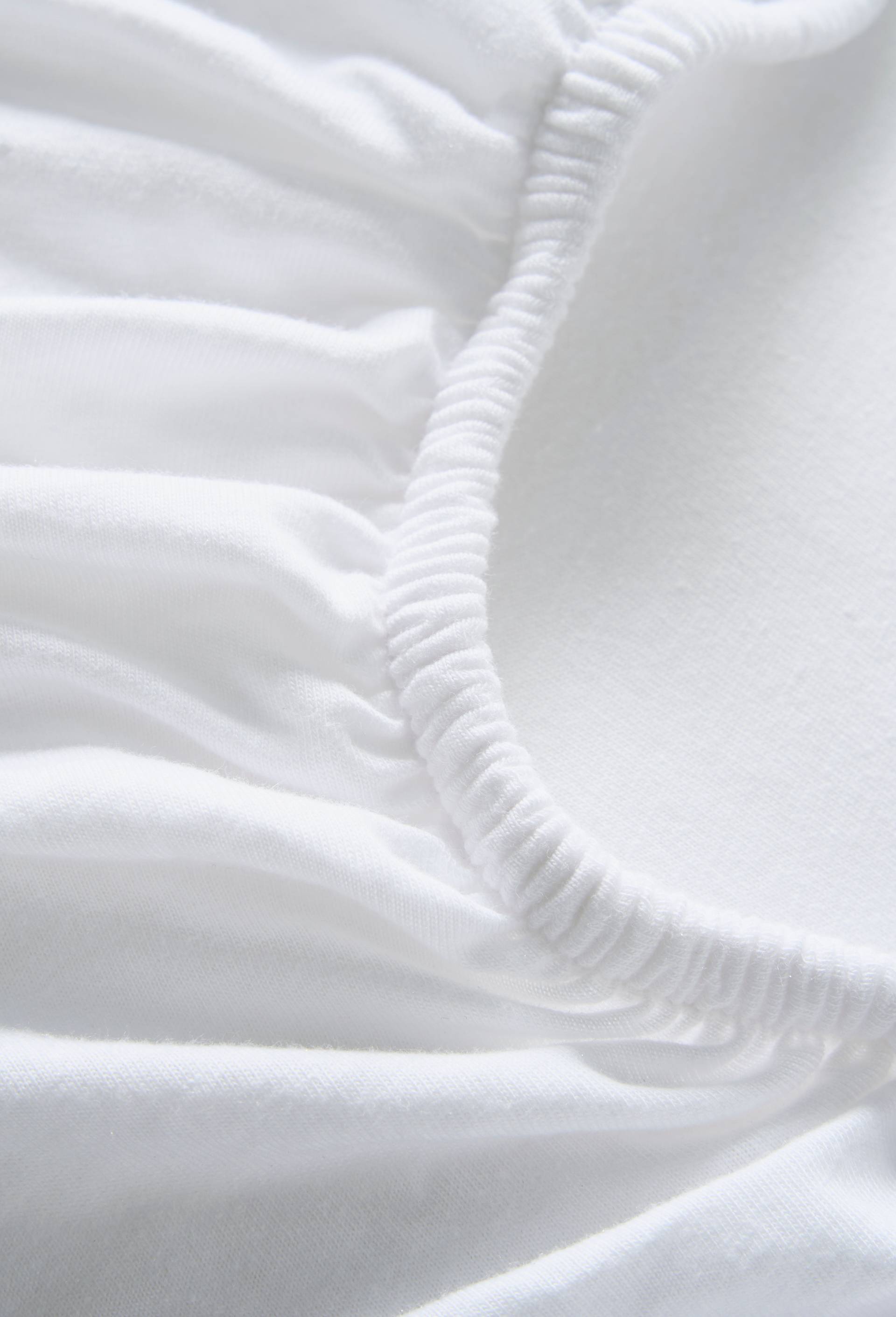 Drap housse, jersey en coton BIO, certifi&eacute; OEKO-TEX GOTS, Blanc, large image number 1