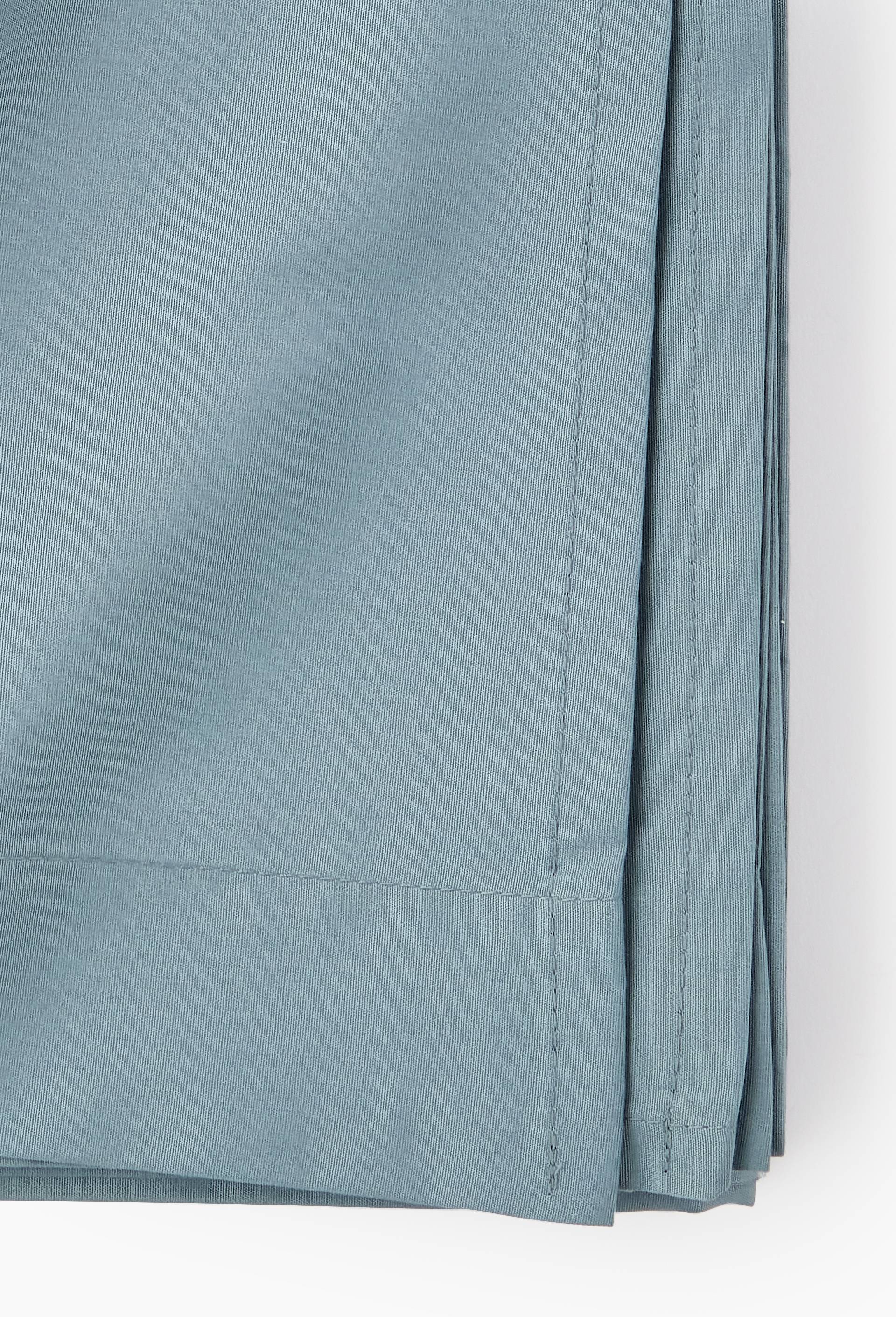 Drap plat uni, percale de coton, 100% coton bio GOTS, Vert clair, large
