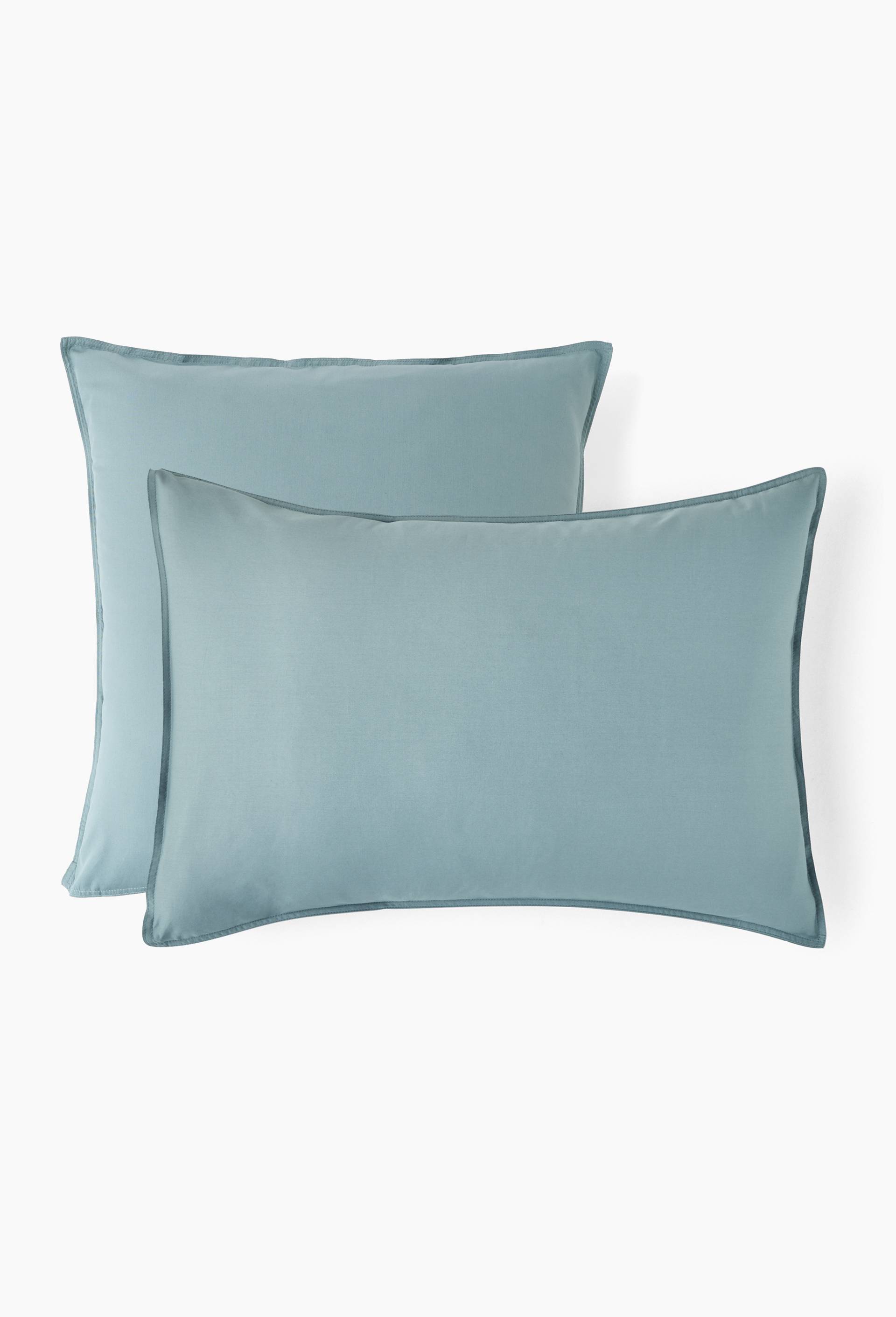 Taie oreiller unie, percale de coton, 100% coton bio GOTS, Vert clair, large image number 1