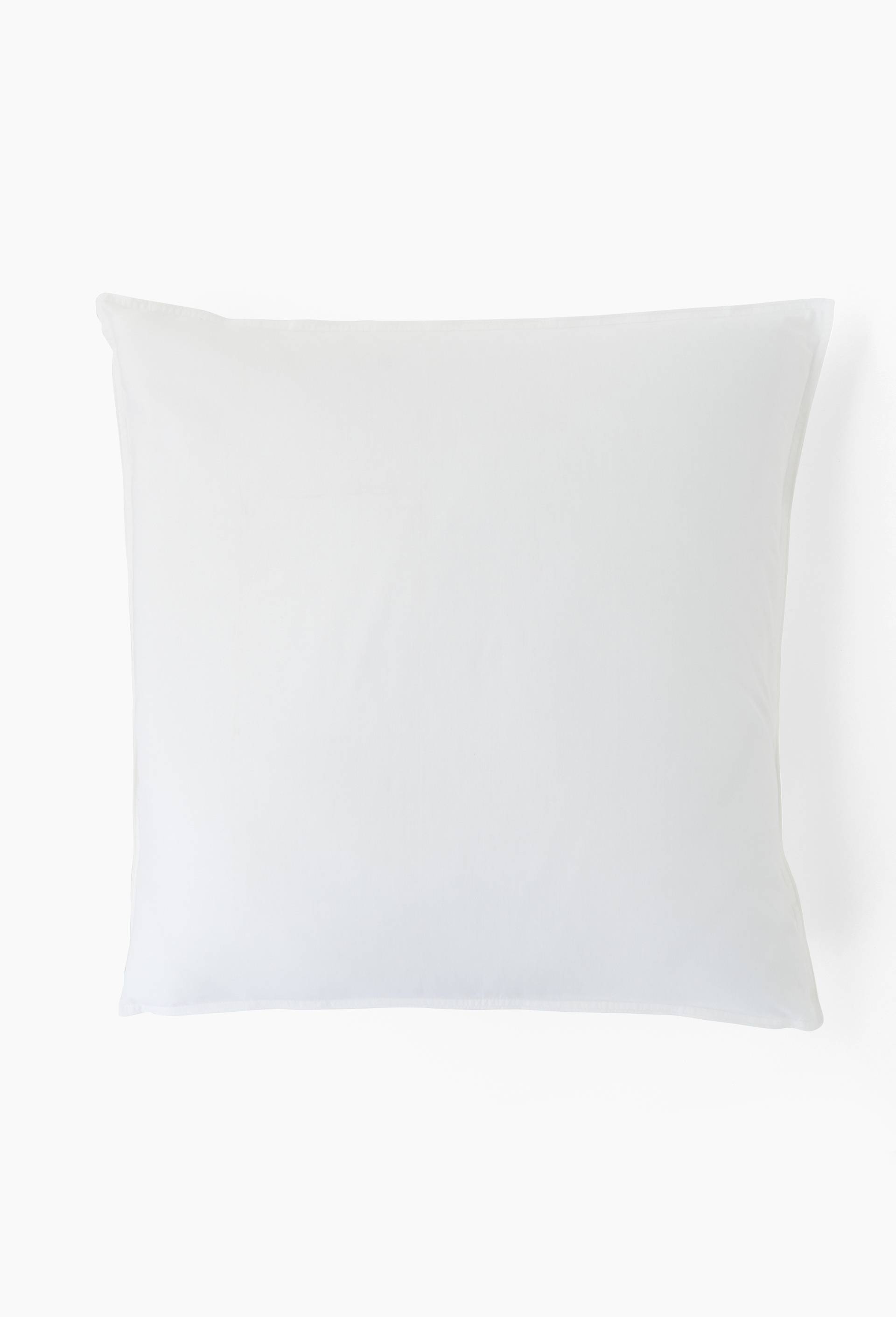 Taie oreiller unie, percale de coton, 100% coton bio GOTS, Blanc, large image number 2