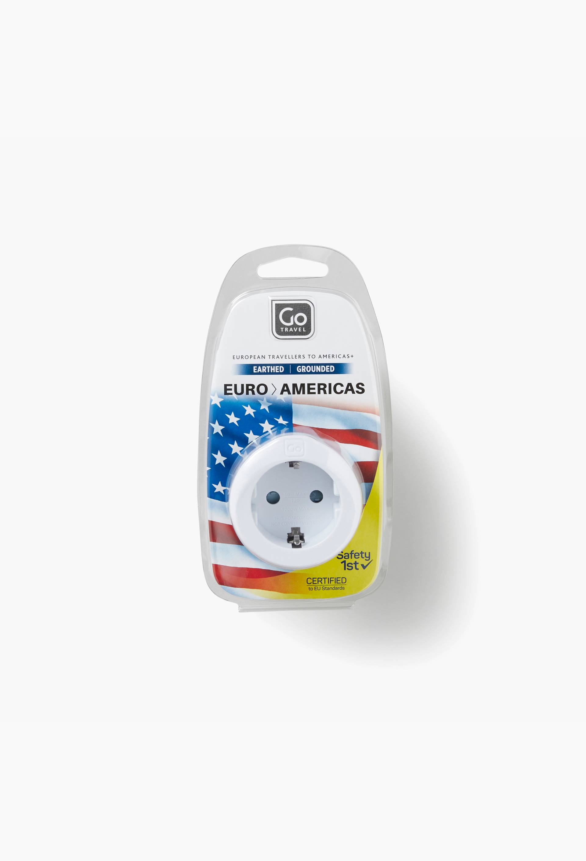 Adaptateur Europe > USA, Blanc, large image number 0
