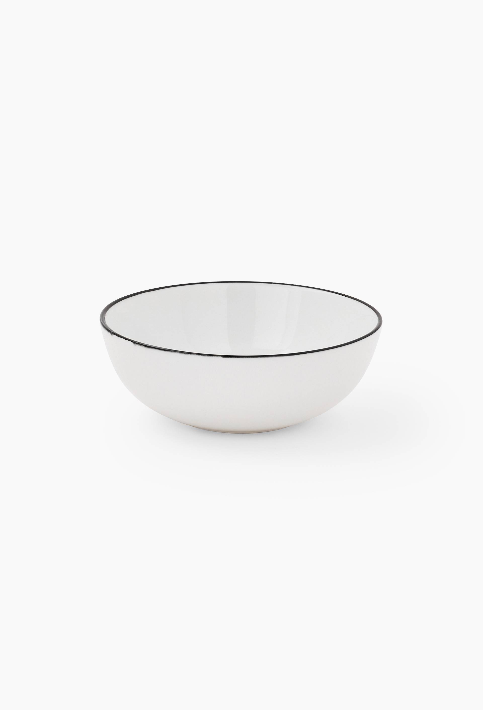 Bol finition liser&eacute;, 16cm, Blanc, large image number 0