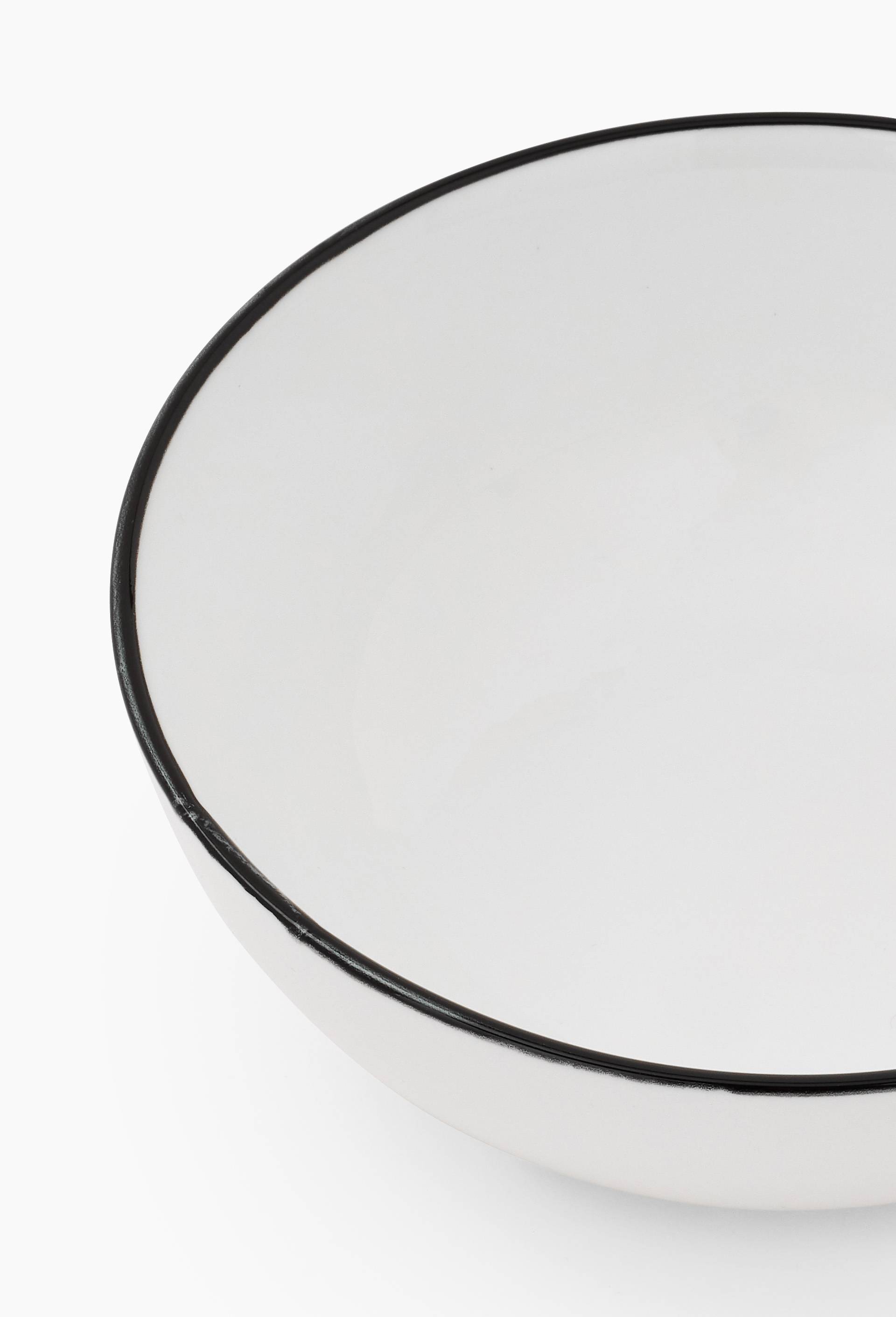 Bol finition liser&eacute;, 16cm, Blanc, large image number 1