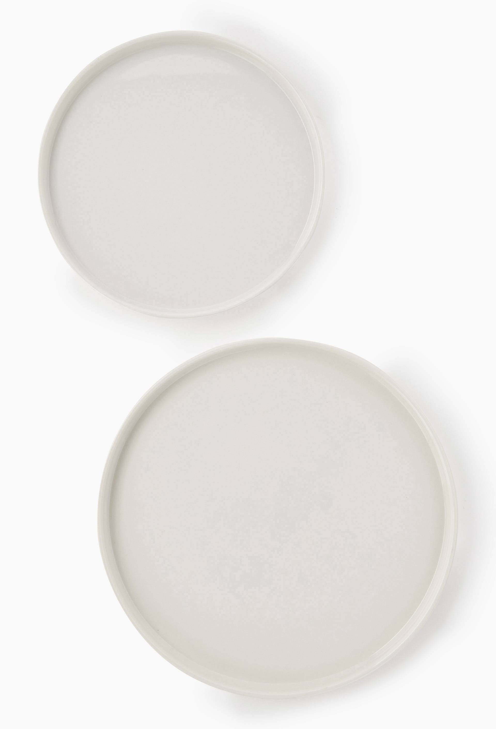 Assiette plate rebord, 25cm, Blanc, large image number 1
