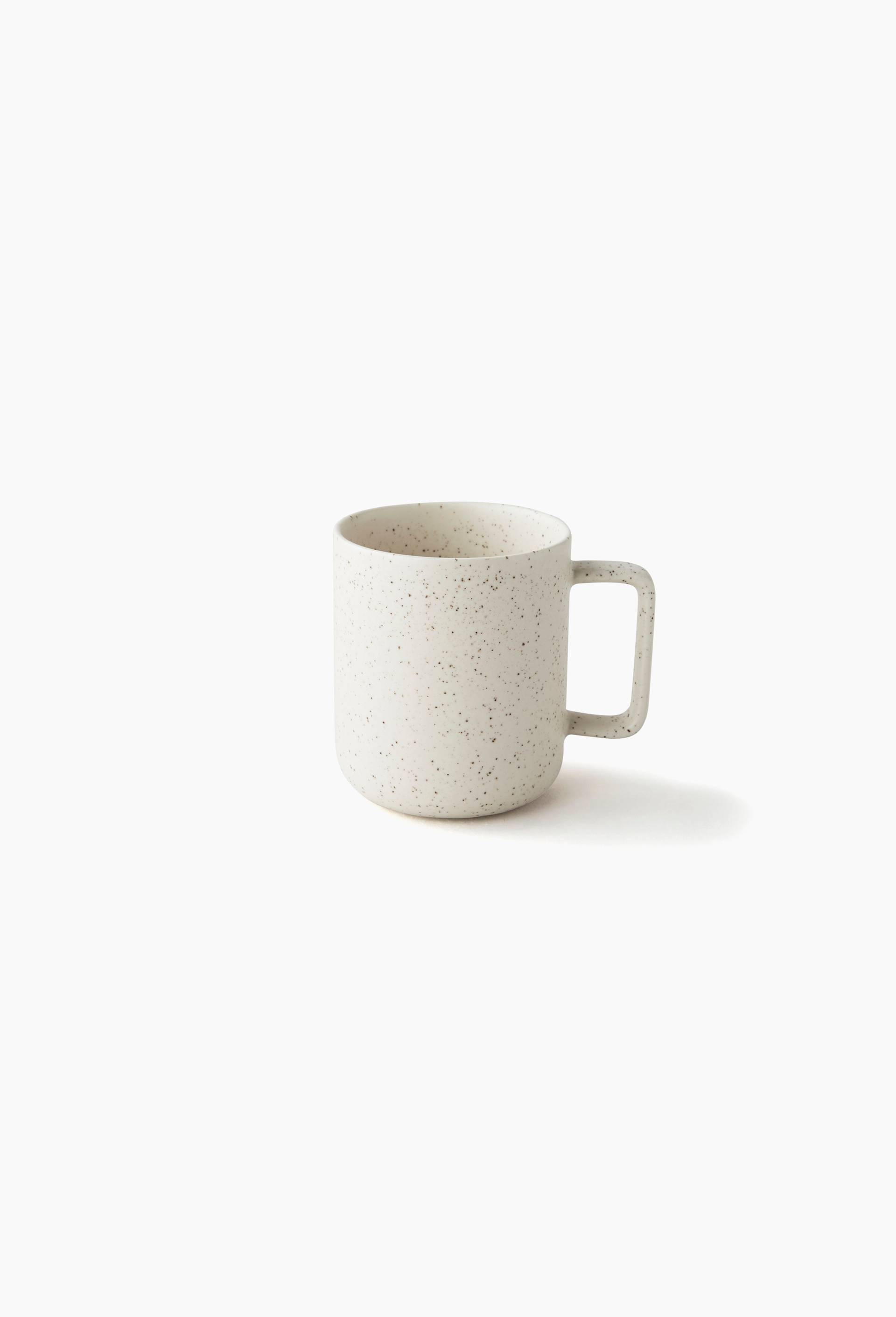 Mug finition mouchet&eacute;e, 32cl, Ecru, large image number 0.0