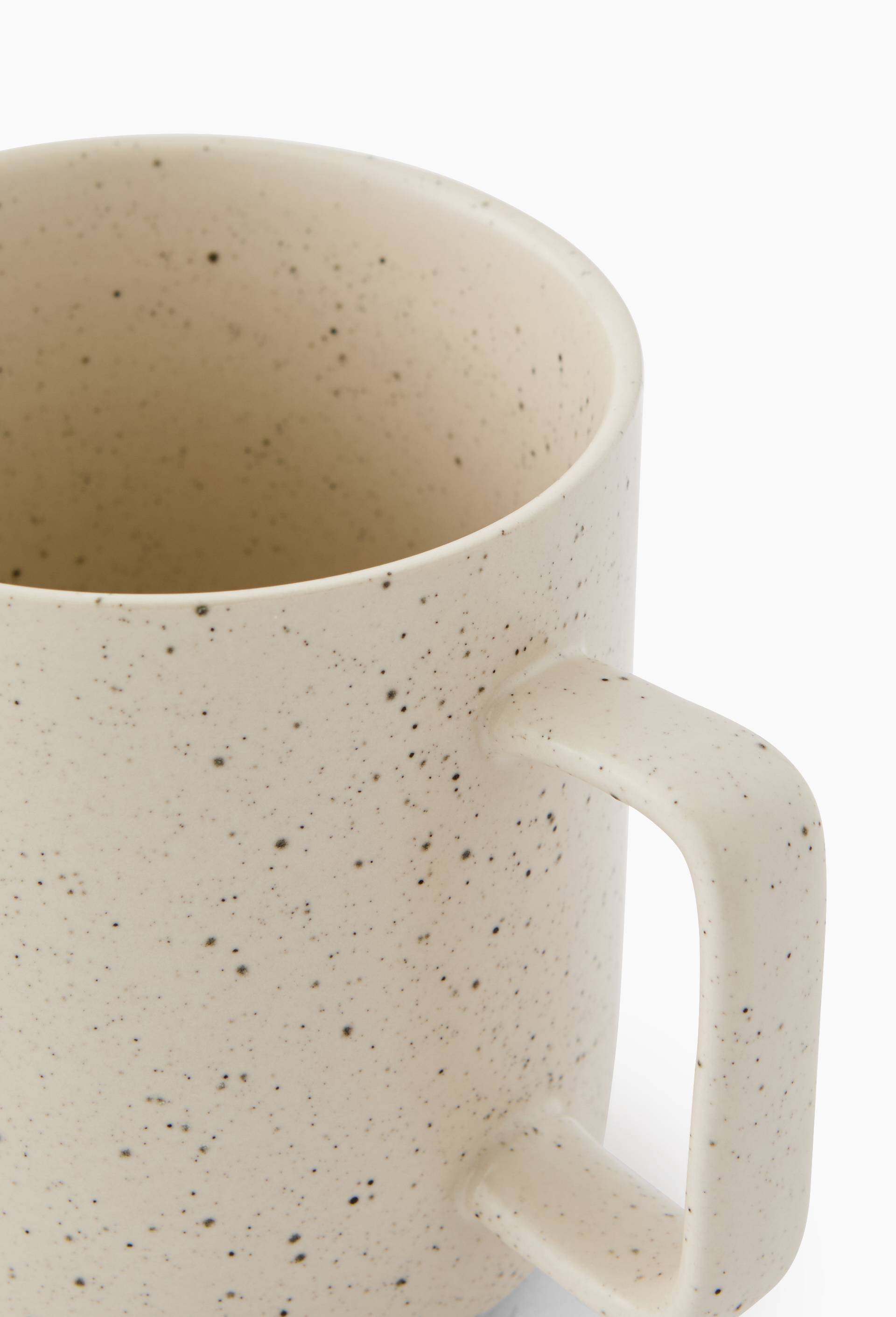 Mug finition mouchet&eacute;e, 60cl, Ecru, large image number 1