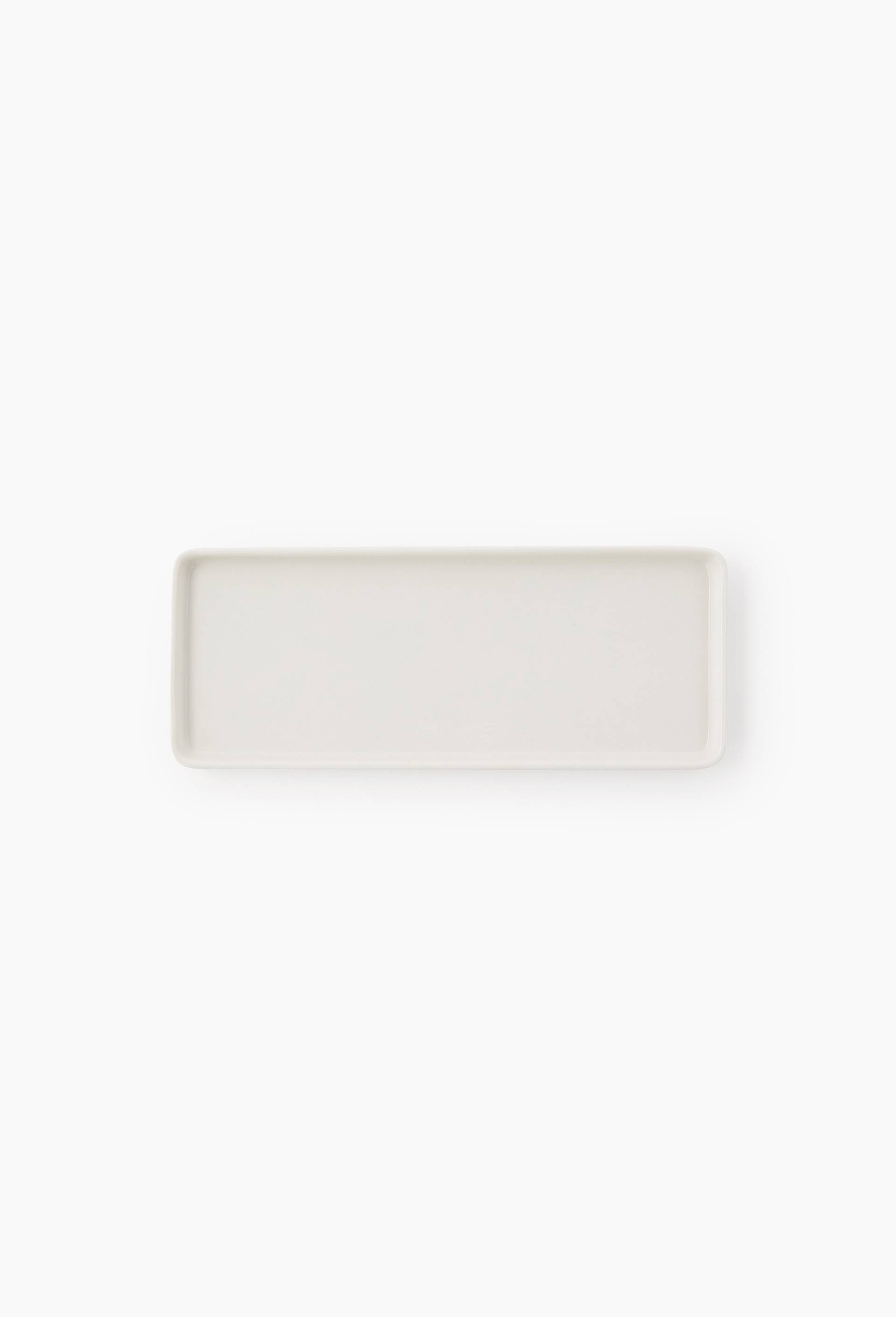 Plat rectangulaire, 25cm, Blanc, large image number 0