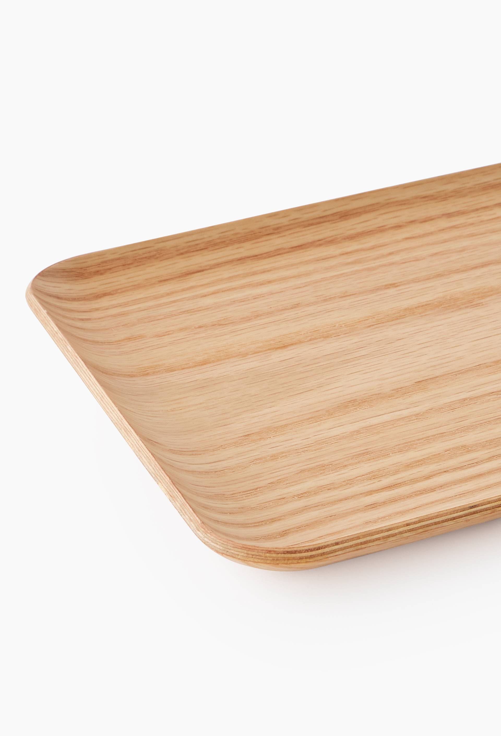 Plateau, 27cm, bois de ch&ecirc;ne, Beige clair, large image number 1