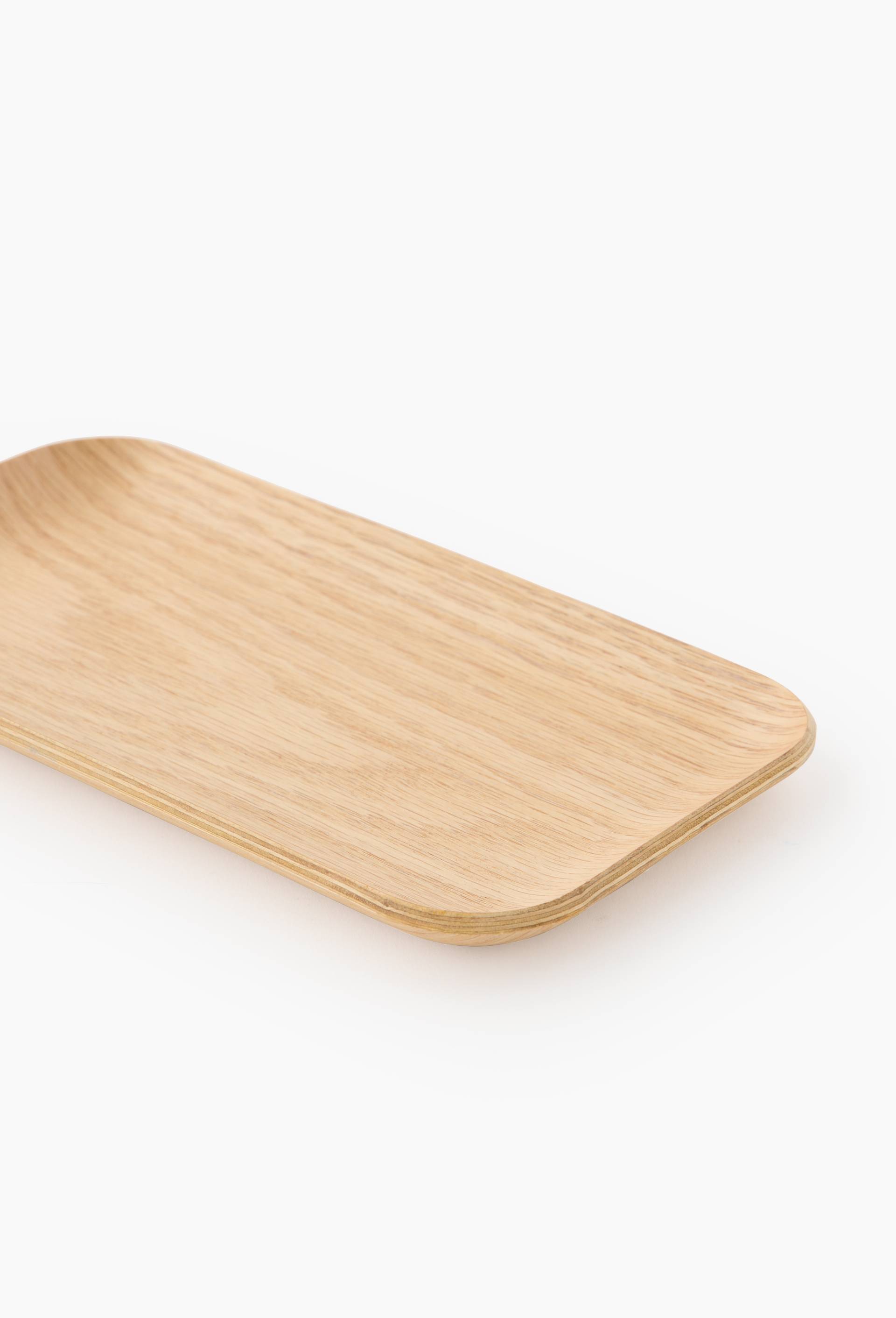 Plateau, 22cm, bois de ch&ecirc;ne, Beige clair, large image number 1