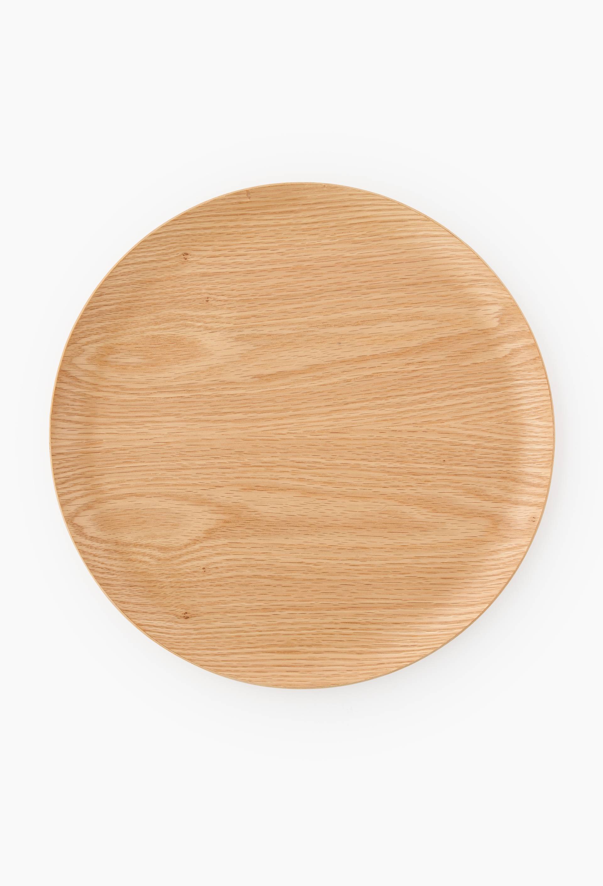 Plateau, 34cm, bois de ch&ecirc;ne, Beige clair, large image number 0