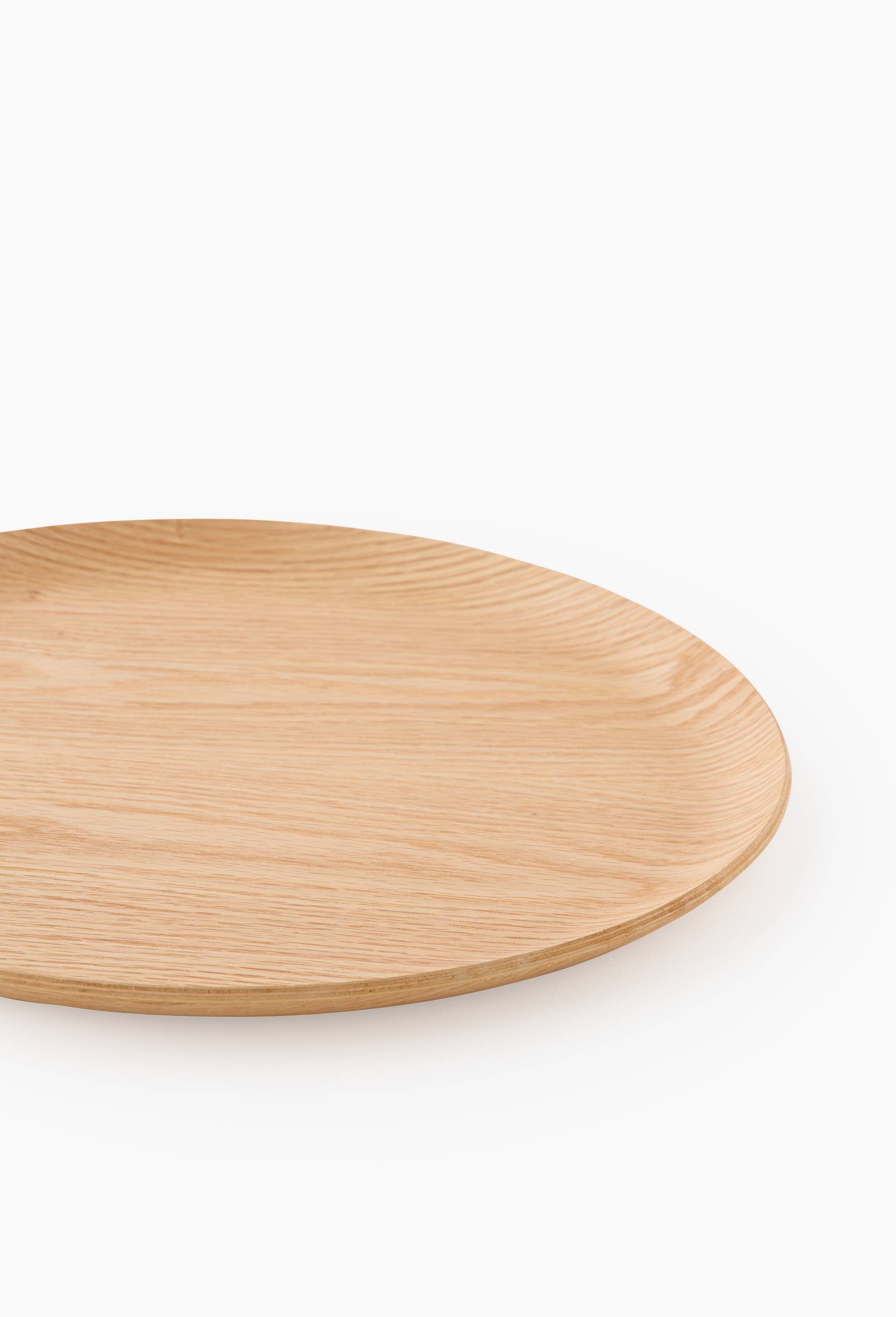 Plateau, 34cm, bois de ch&ecirc;ne, Beige clair, large image number 1