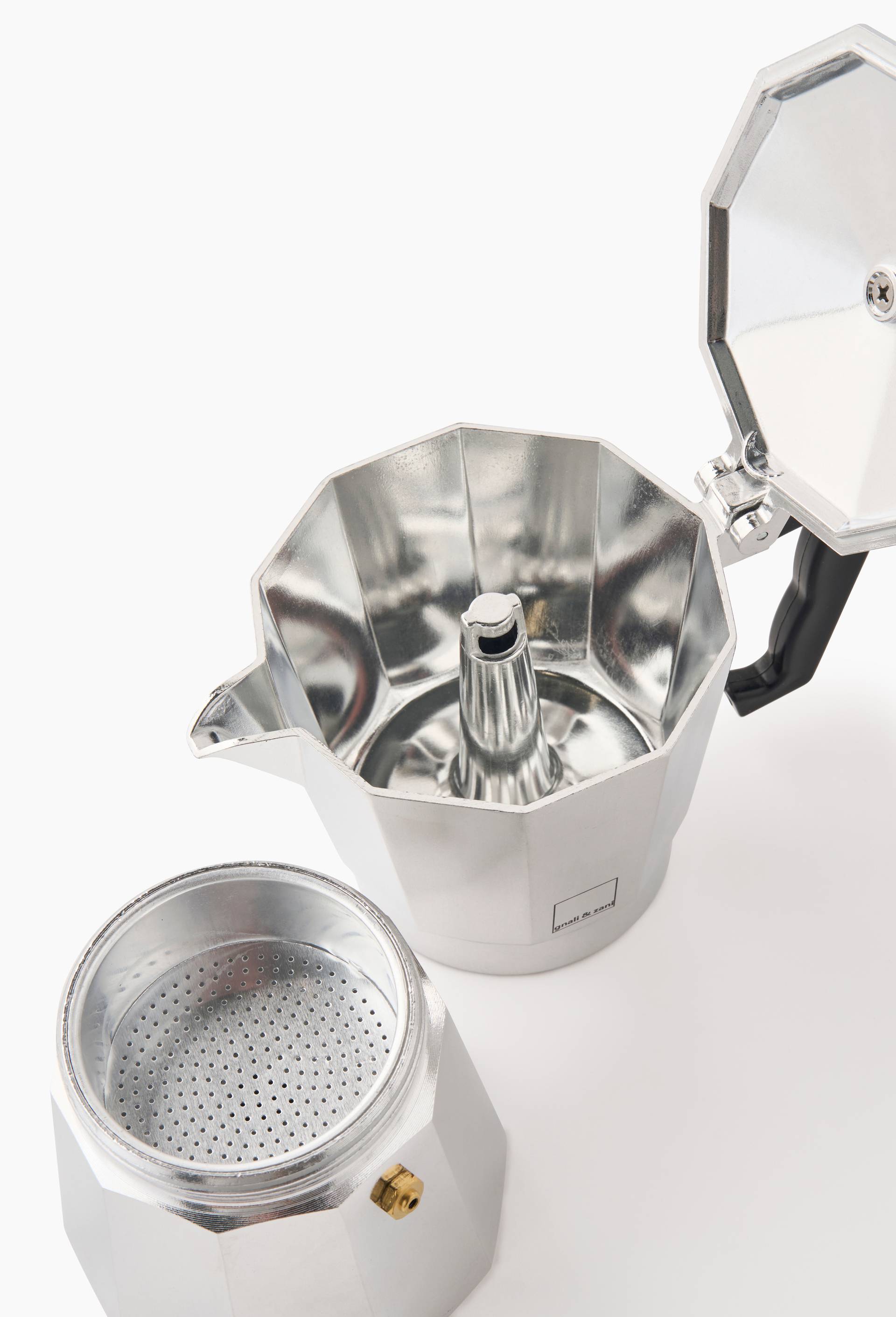 Cafeti&egrave;re manuelle 6 tasses, gamme Morosina, Argent, large image number 1