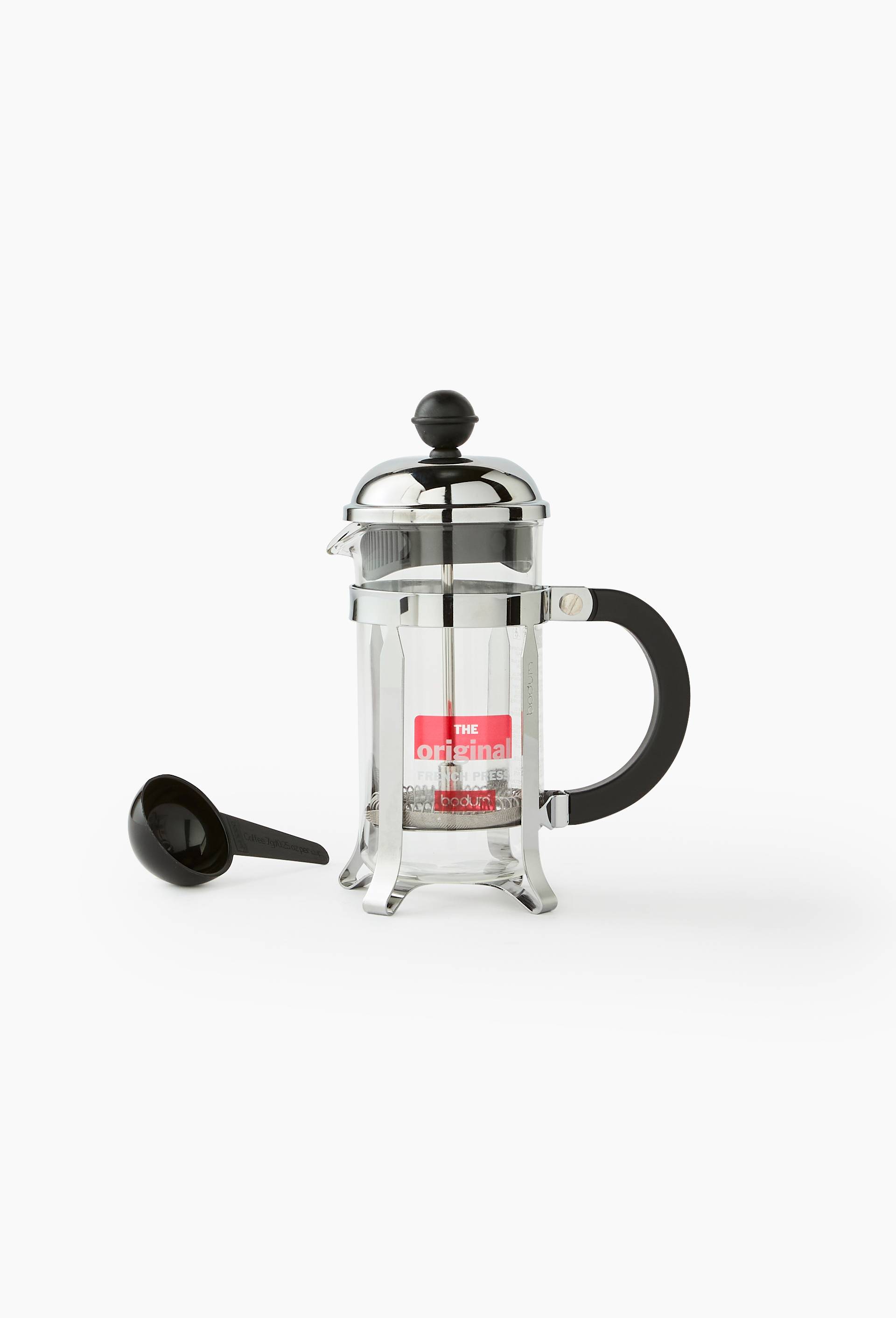 Cafeti&egrave;re manuelle &agrave; piston 3 tasses, gamme Chambord, Argent, large image number 0
