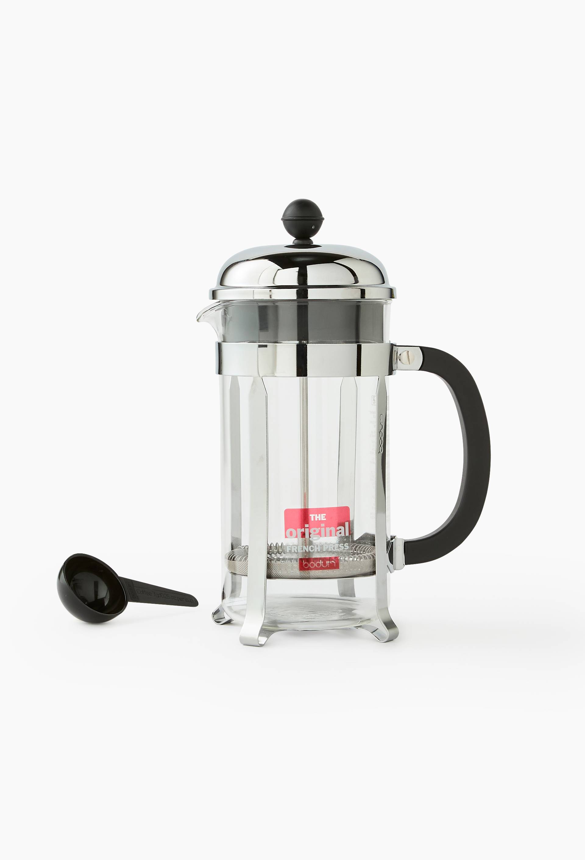Cafeti&egrave;re manuelle &agrave; piston 8 tasses, gamme Chambord, Argent, large image number 0