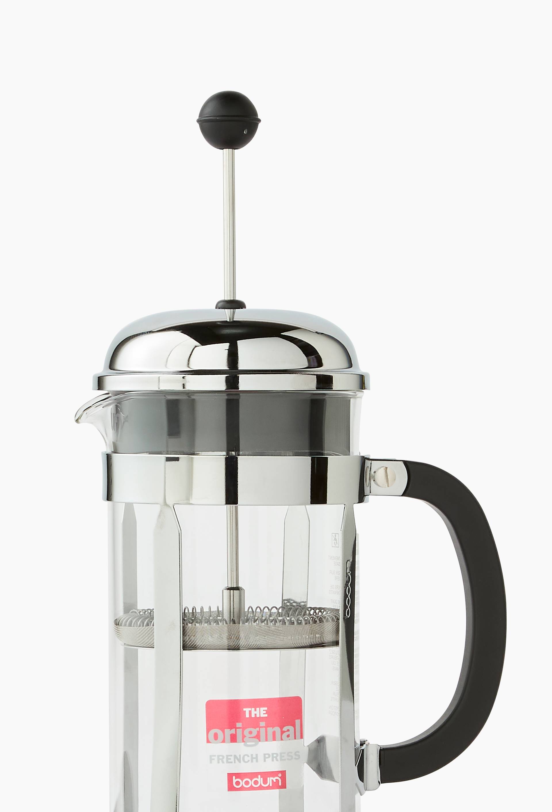 Cafeti&egrave;re manuelle &agrave; piston 8 tasses, gamme Chambord, Argent, large image number 1.0