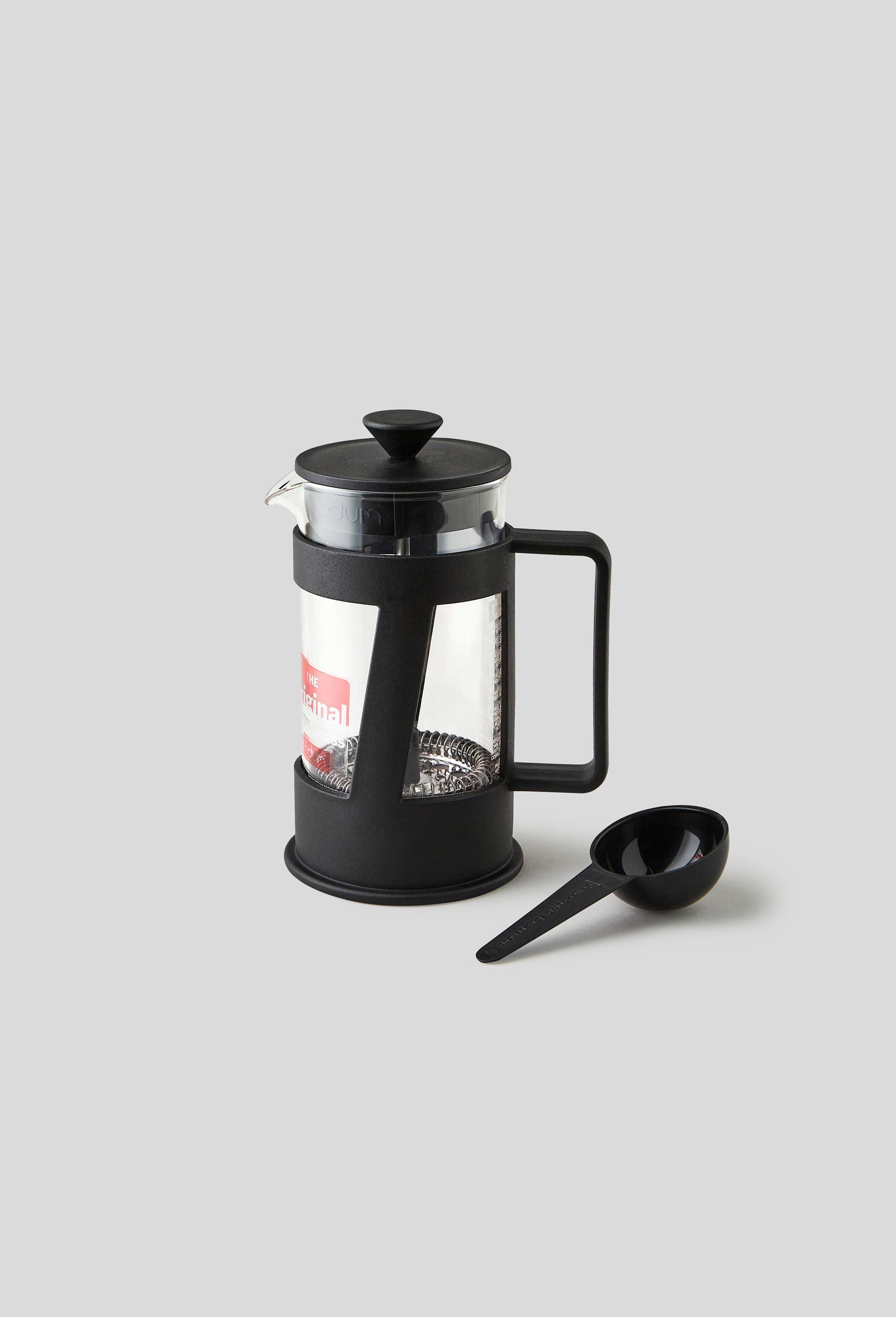 Cafeti&egrave;re manuelle &agrave; piston 3 tasses, gamme Crema, Noir, large image number 0