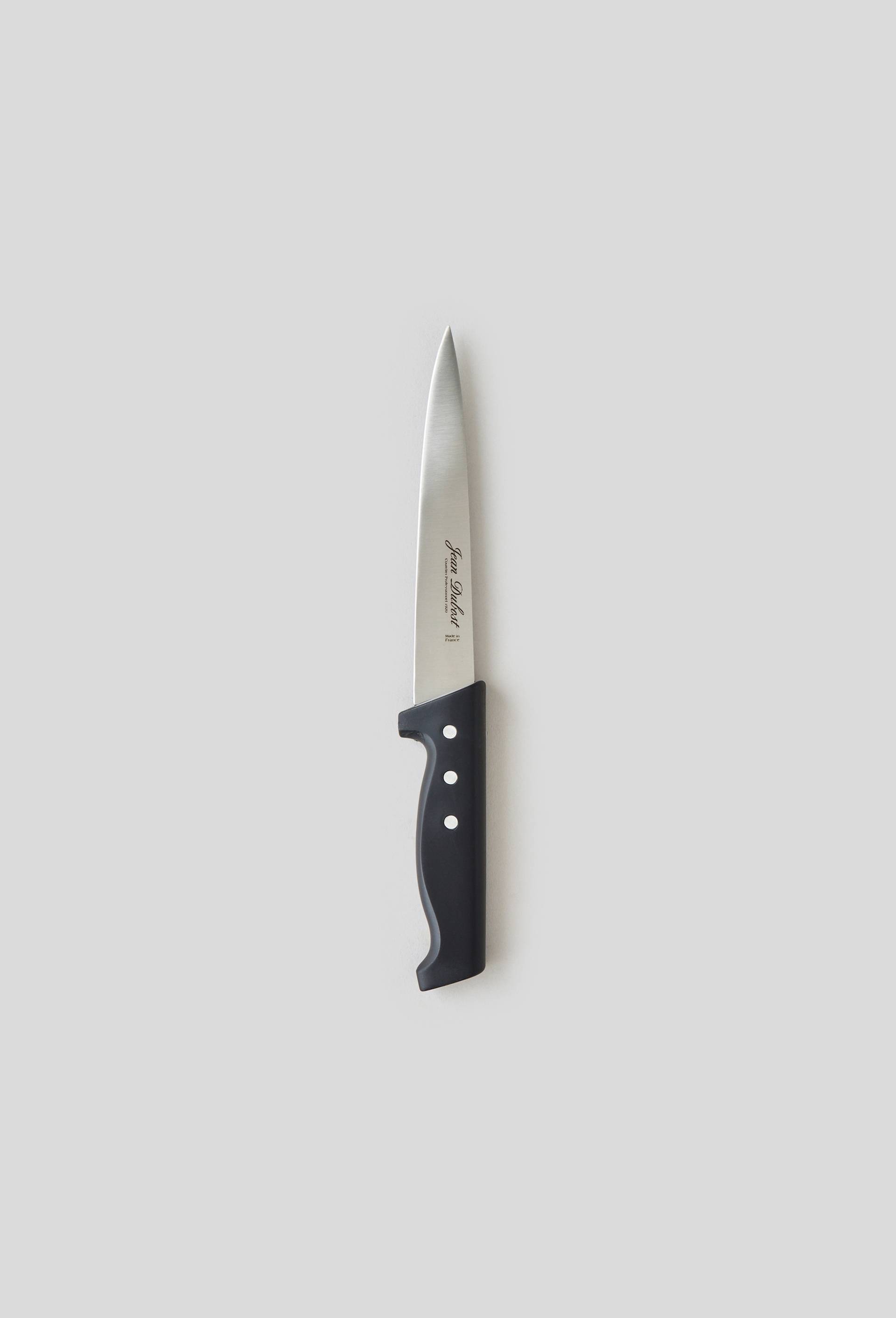 Couteau de cuisine, lame 17cm, Noir, large image number 0