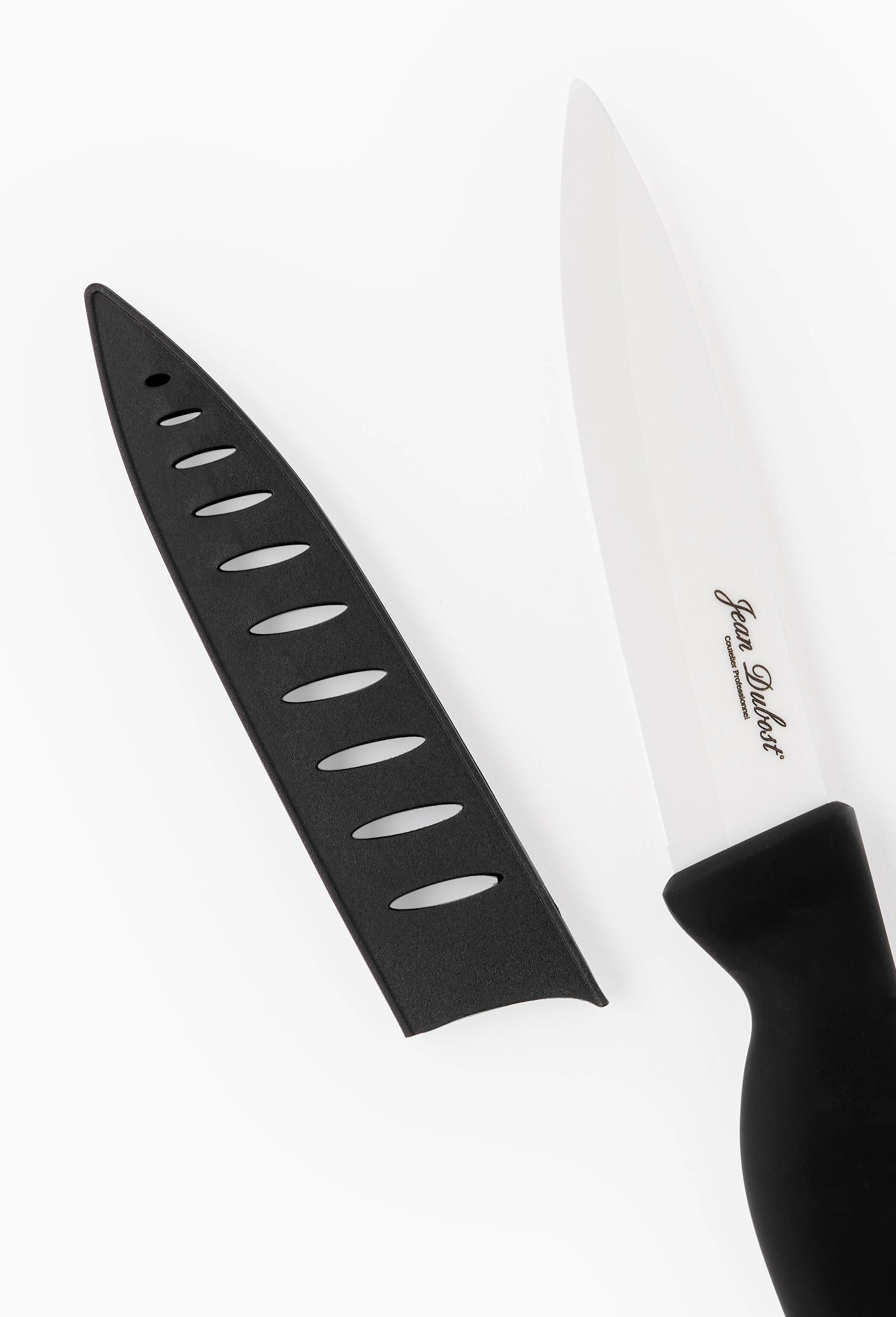Couteau de cuisine, lame 13cm, c&eacute;ramique, Noir, large image number 1