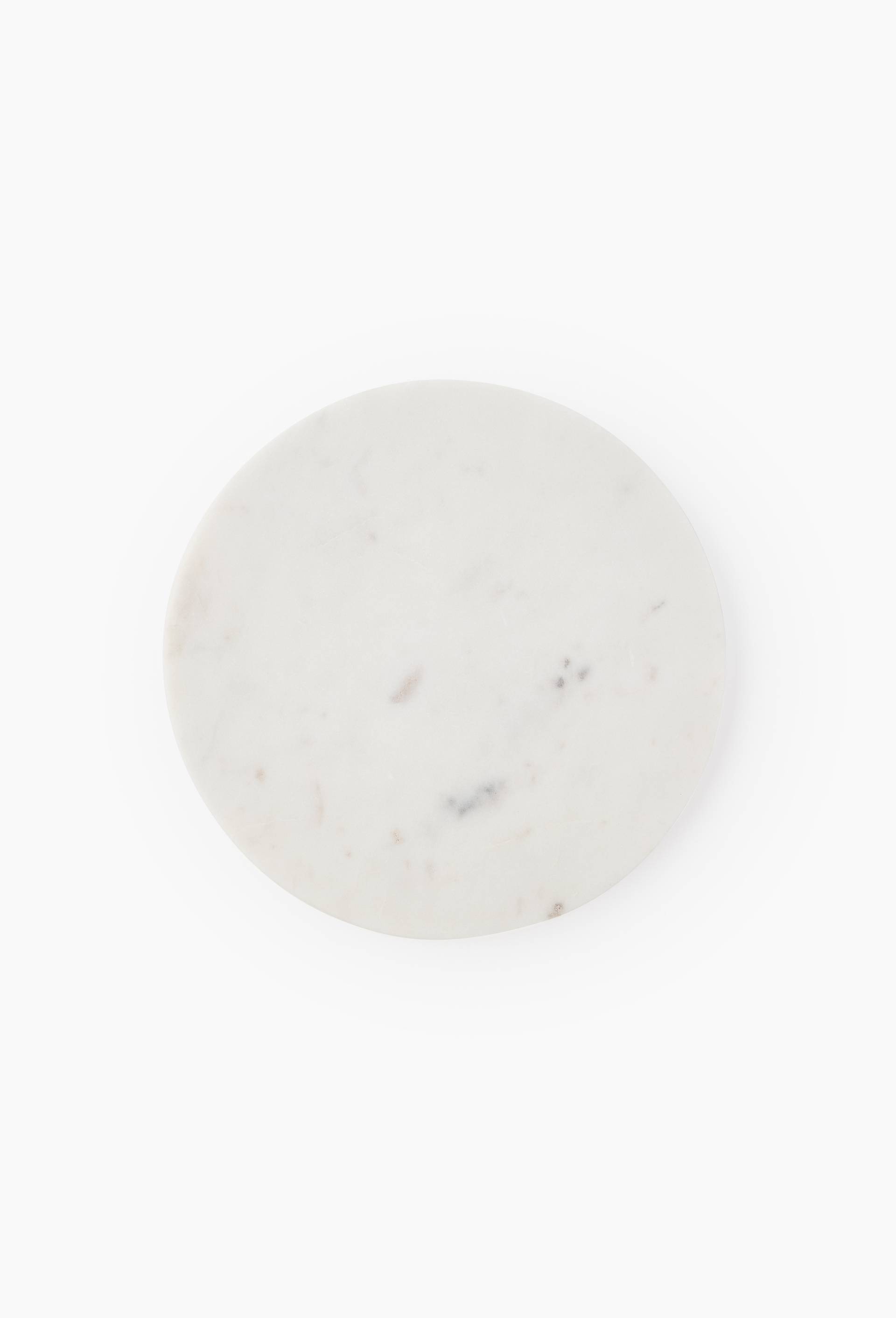 Dessous de plat marbre, 22cm, Blanc, large image number 0