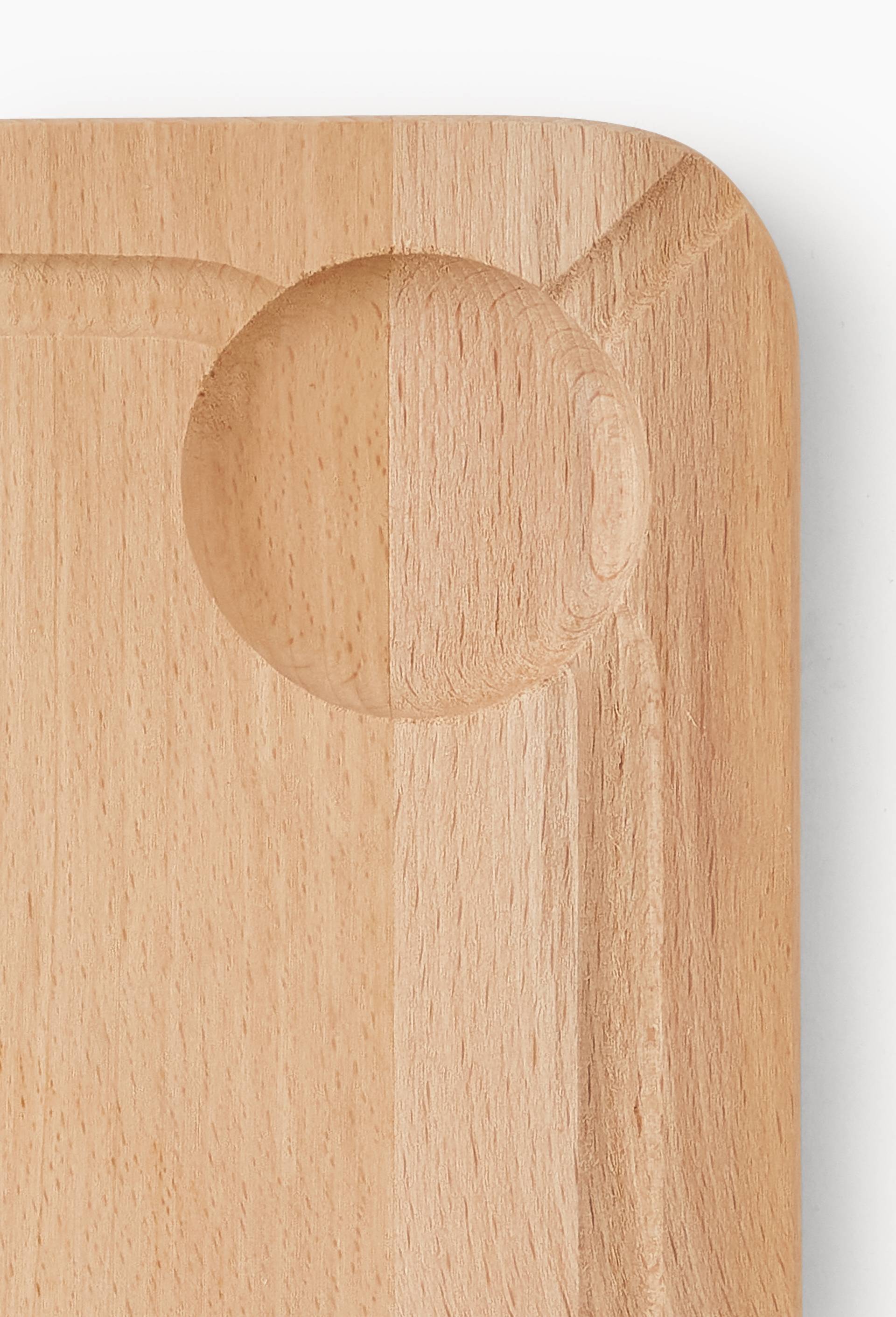 Planche &agrave; d&eacute;couper, 20x27cm, bois de h&ecirc;tre, Beige clair, large image number 1.0