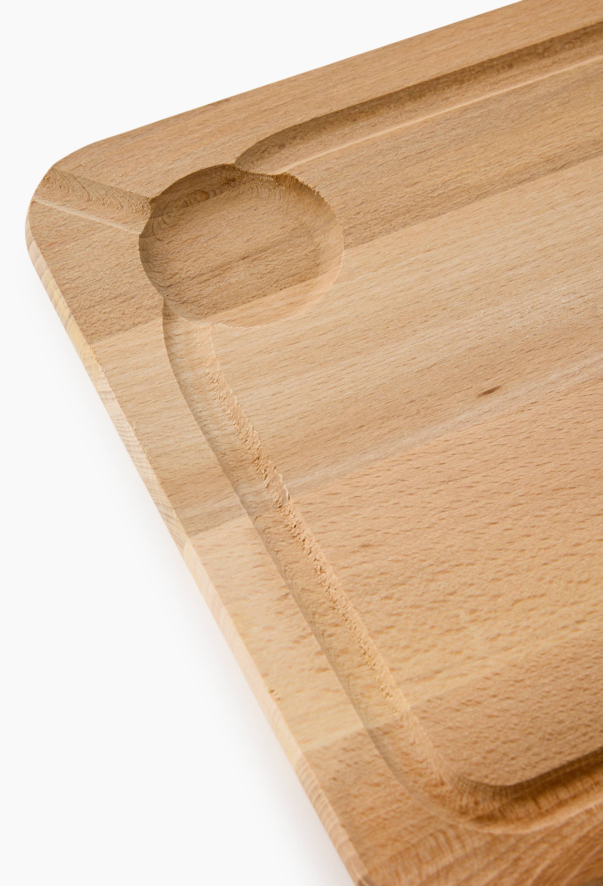 Planche &agrave; d&eacute;couper, 20x34cm, bois de h&ecirc;tre, Beige clair, large image number 1.0