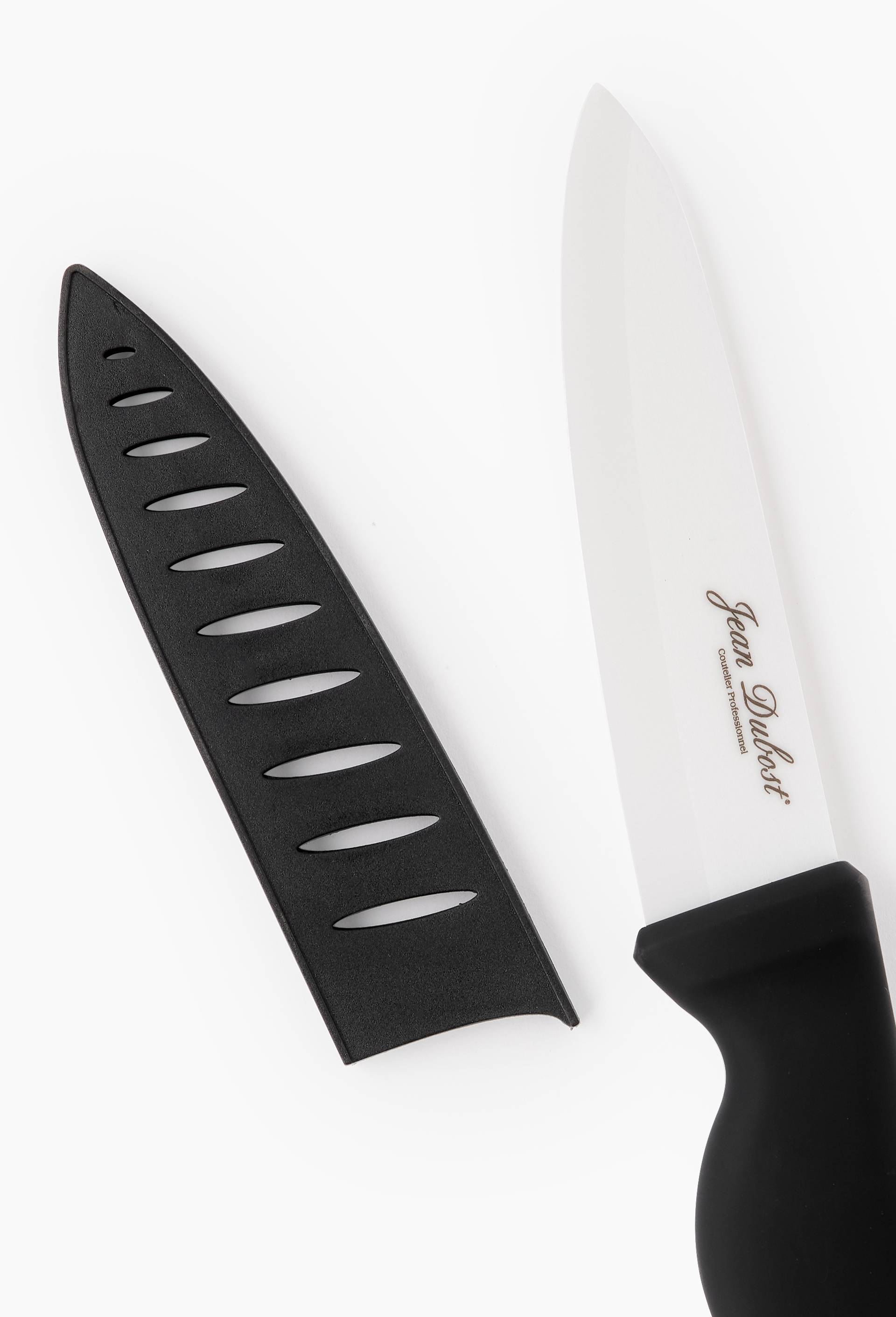Couteau de cuisine, lame 15cm, céramique, Noir, large image number 1
