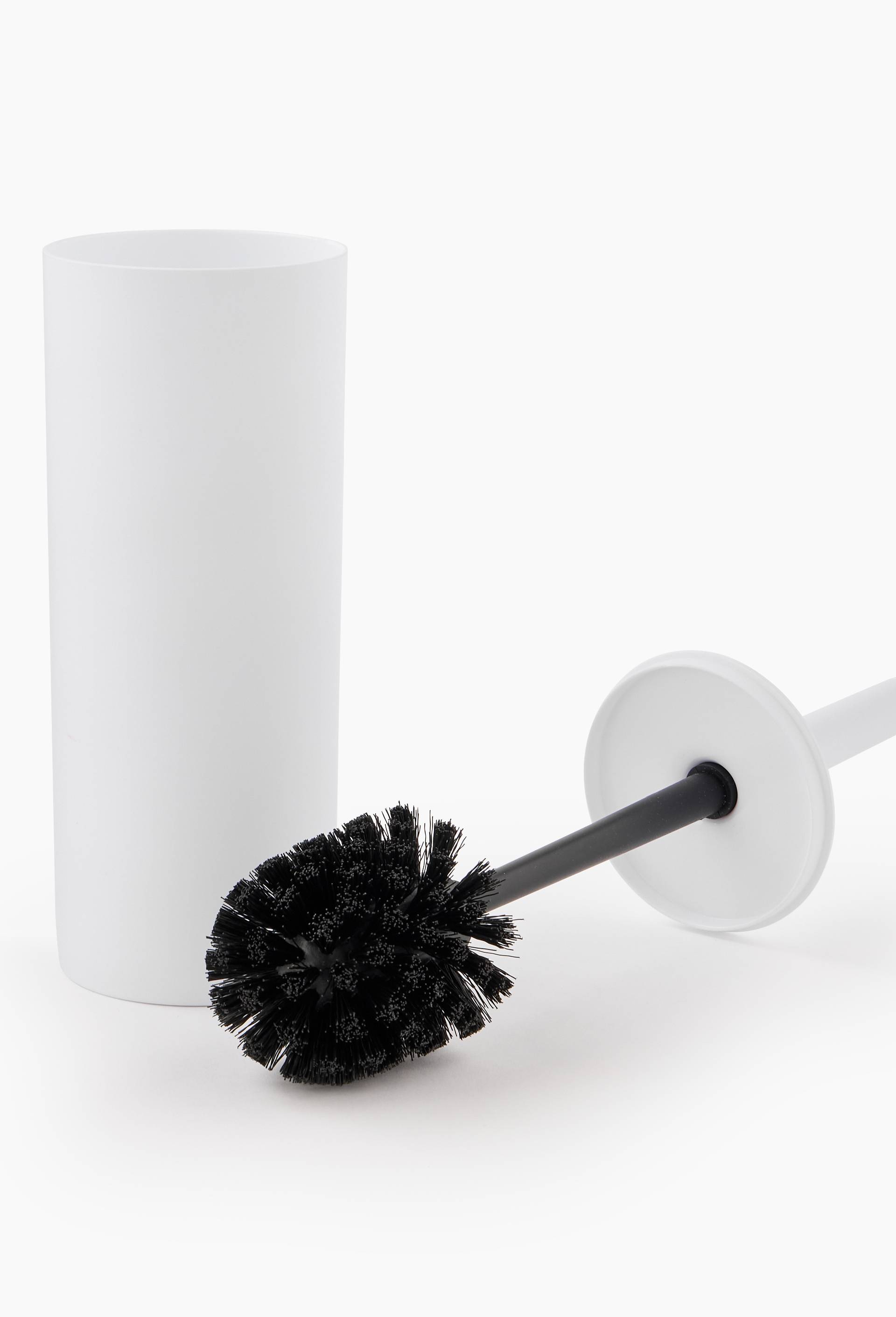 Porte-balai de toilette, 37x10cm, soft touch, Blanc, large image number 1.0