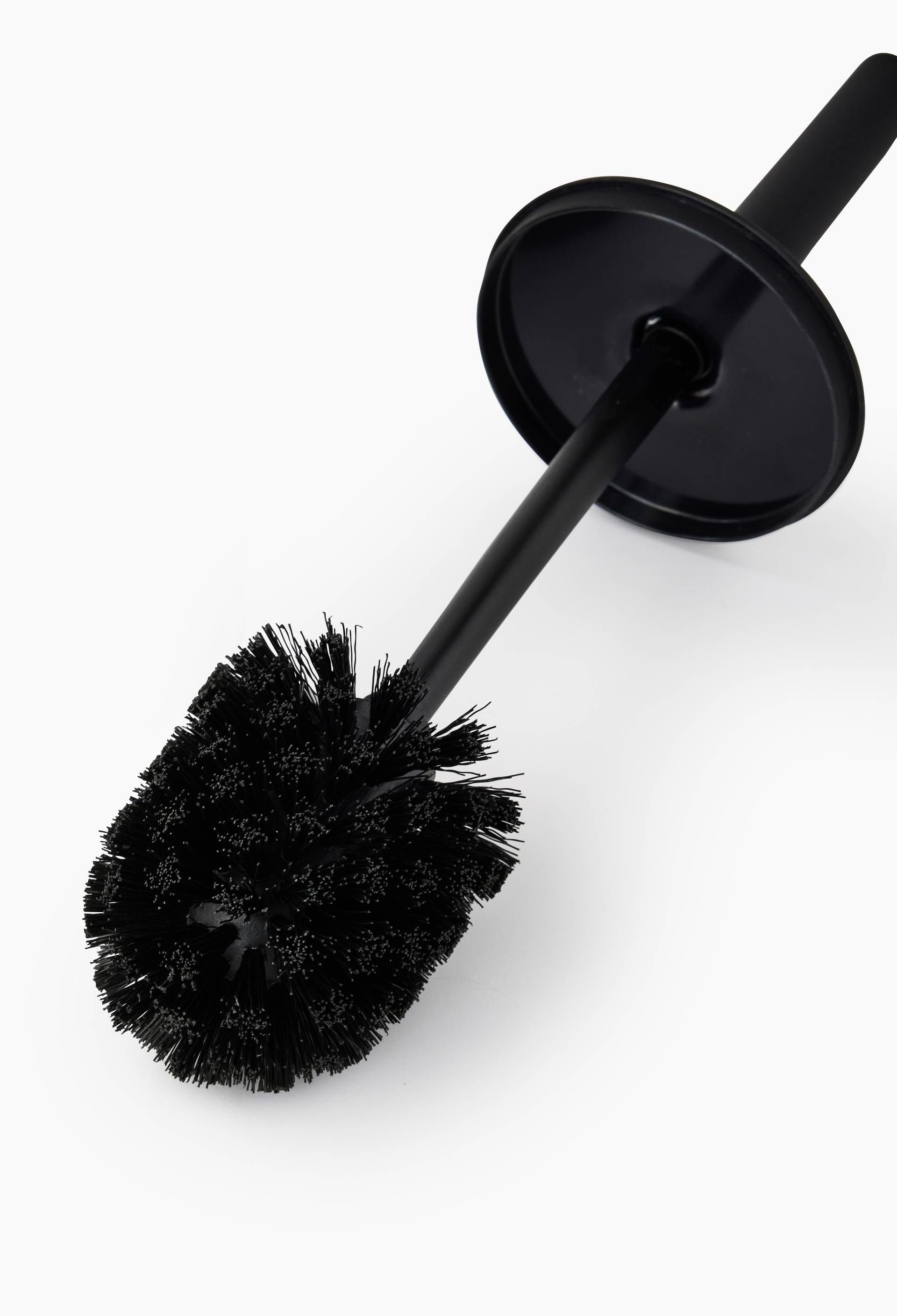Porte-balai de toilette, 37x10cm, soft touch, Noir, large image number 1