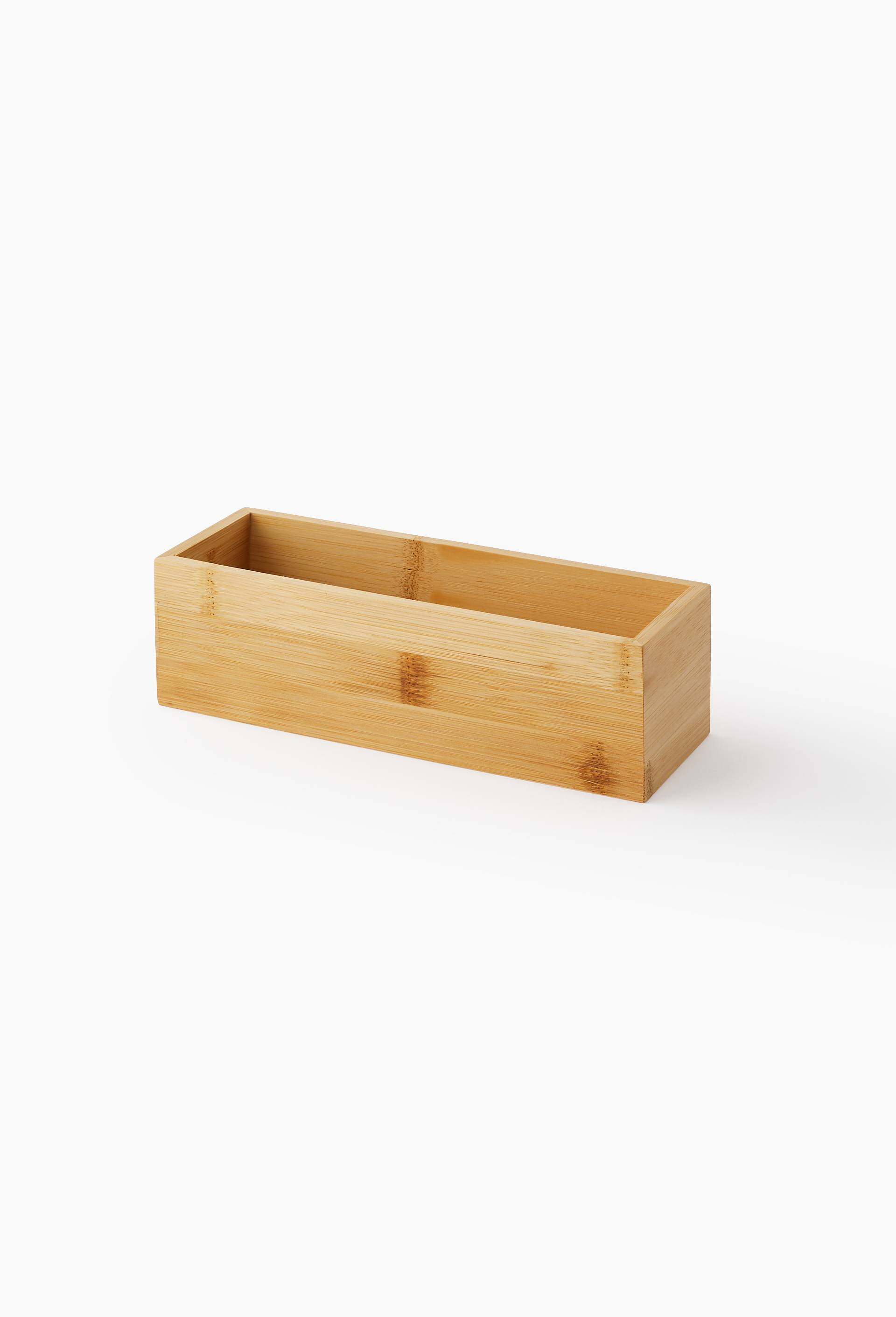 Organisateur long en bambou, L22xD7,5xH6,5cm, Jaune, large image number 0