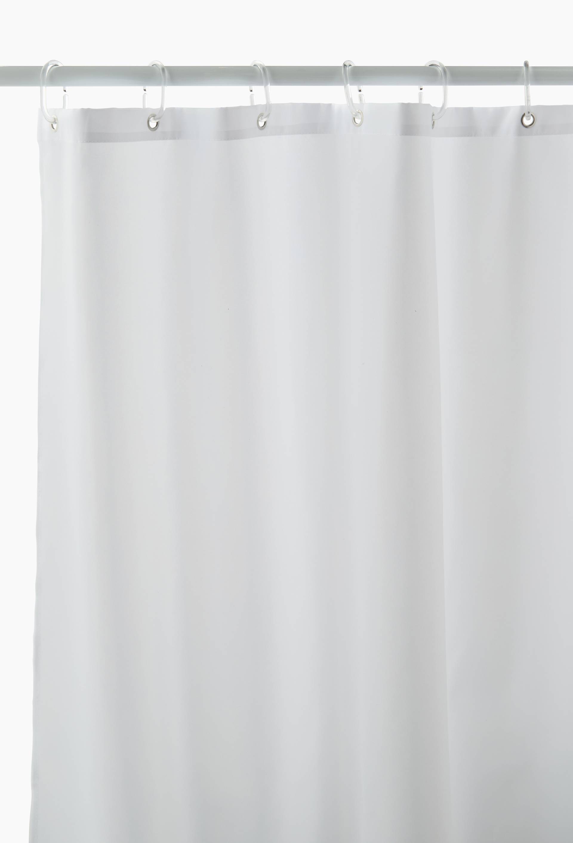 Rideau de douche, 180x200cm, en polyester, Blanc, large image number 0