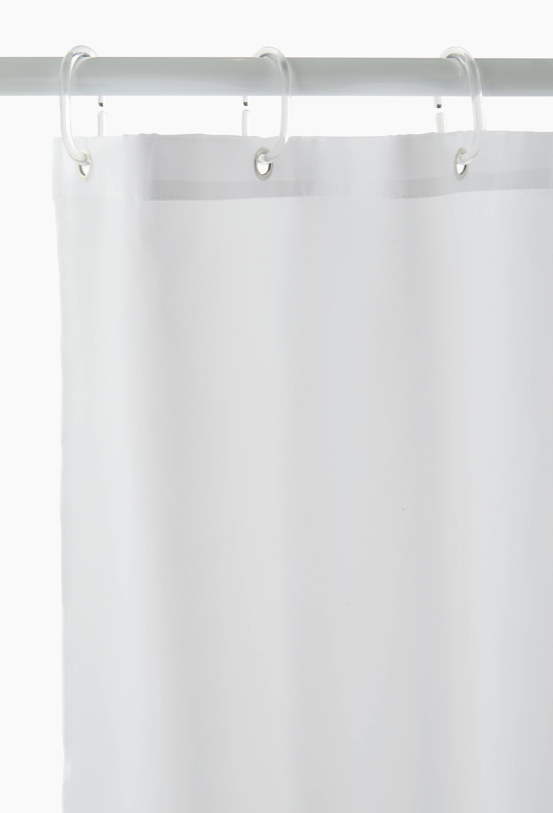 Rideau de douche, 180x200cm, en polyester, Blanc, large image number 1