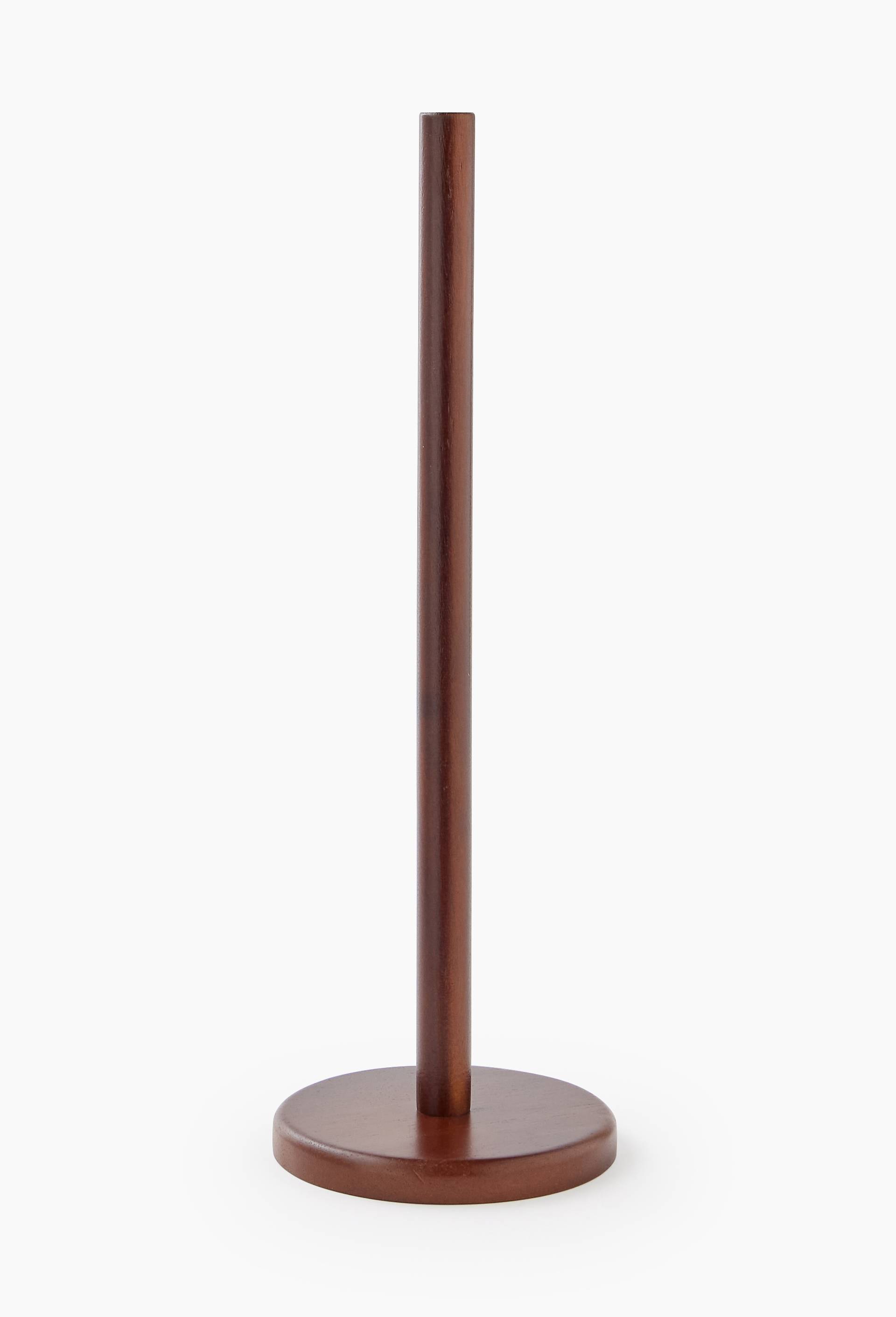 Stockeur de papier de toilette, 12.6x12.6x38cm, en bois fonc&eacute;, Brun, large image number 0