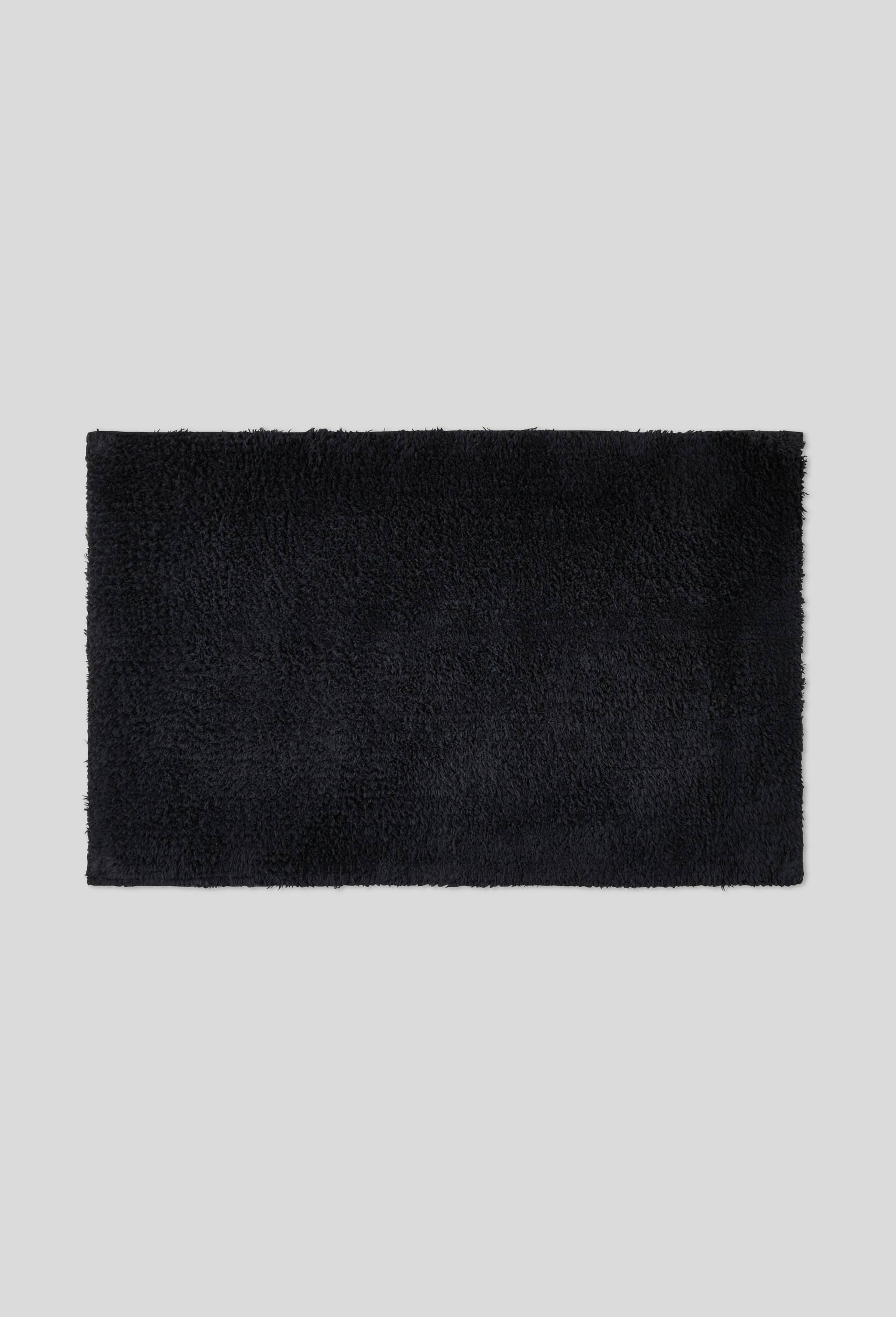 Tapis de salle de bain en coton BIO, Noir, large image number 0