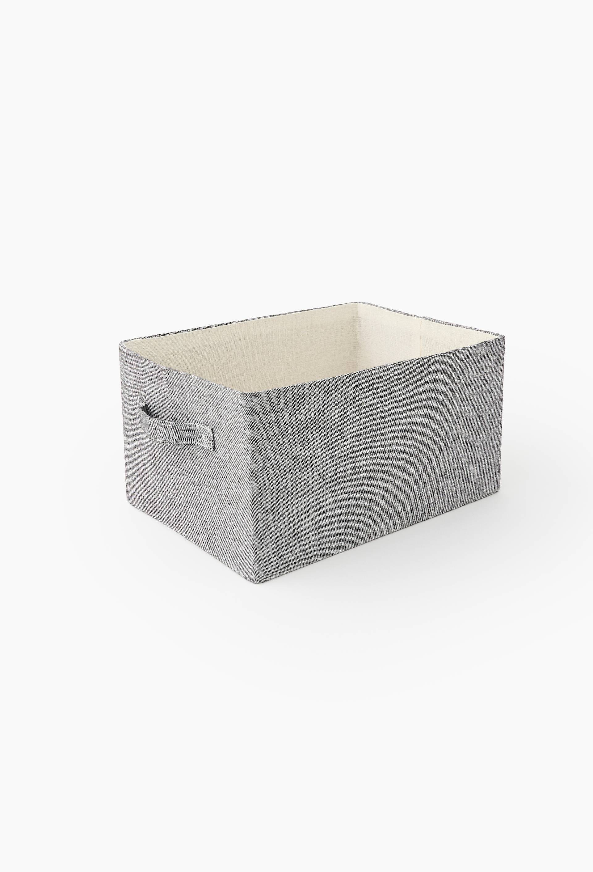 Panier de rangement en tissu, taille S, Gris, large image number 0