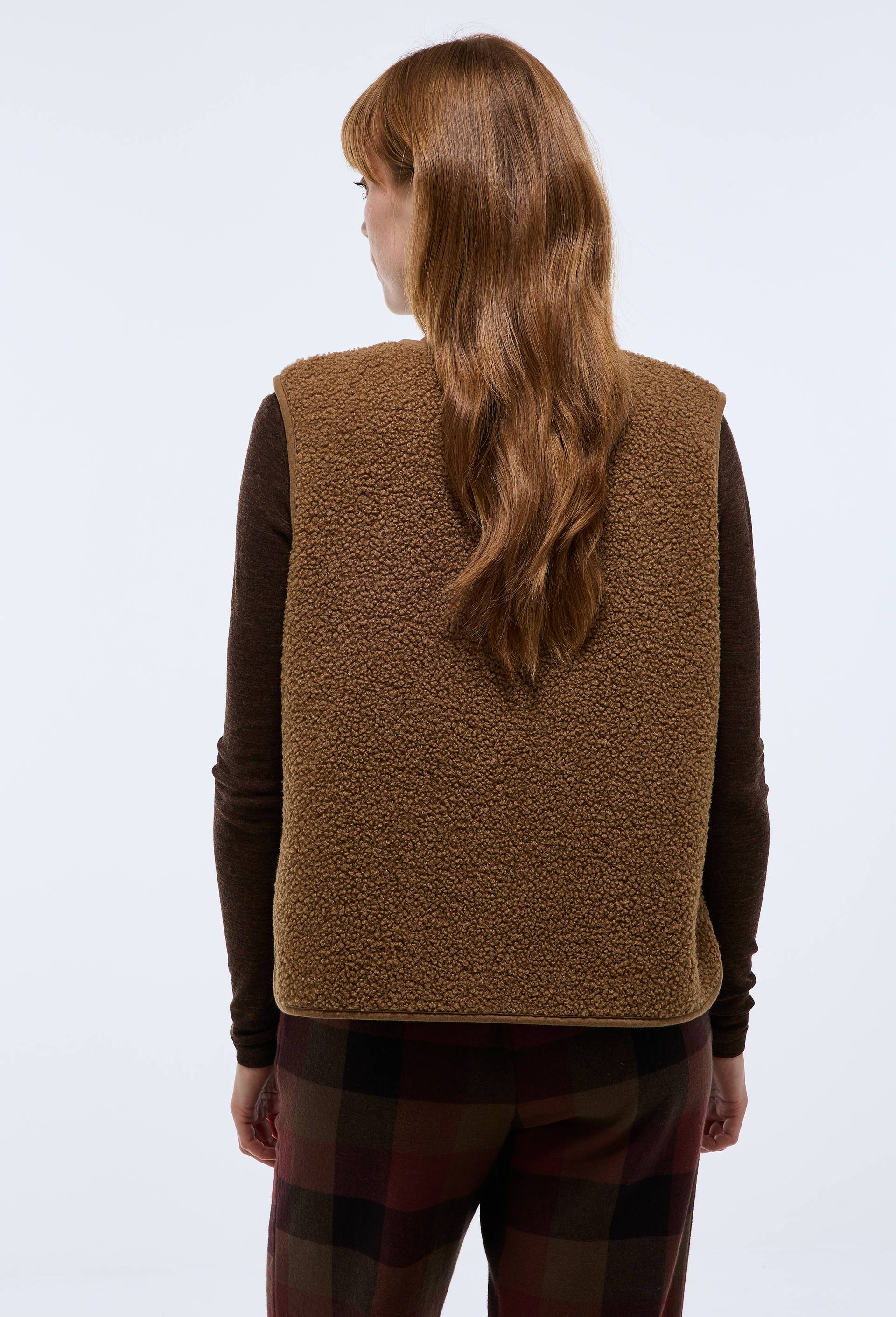 Veste sans manche en sherpa, Beige, large image number 1