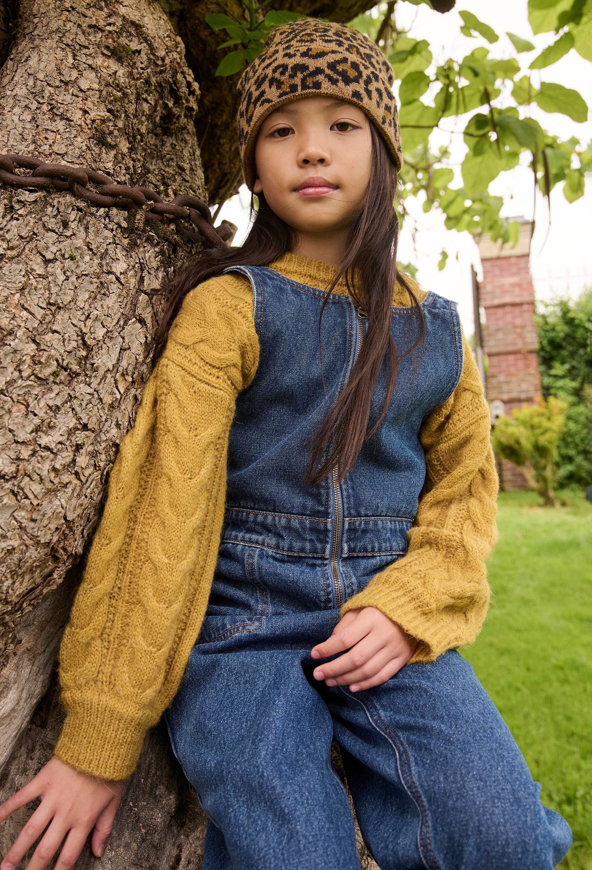 Combinaison sans manches en coton twill, Bleu fonc&eacute;, large image number 0