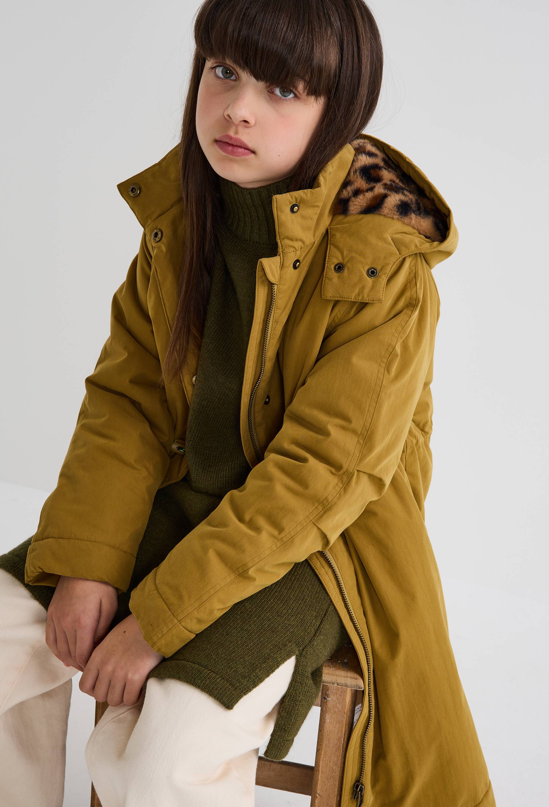 Parka chaude doubl&eacute;e, Jaune fonc&eacute;, large image number 0