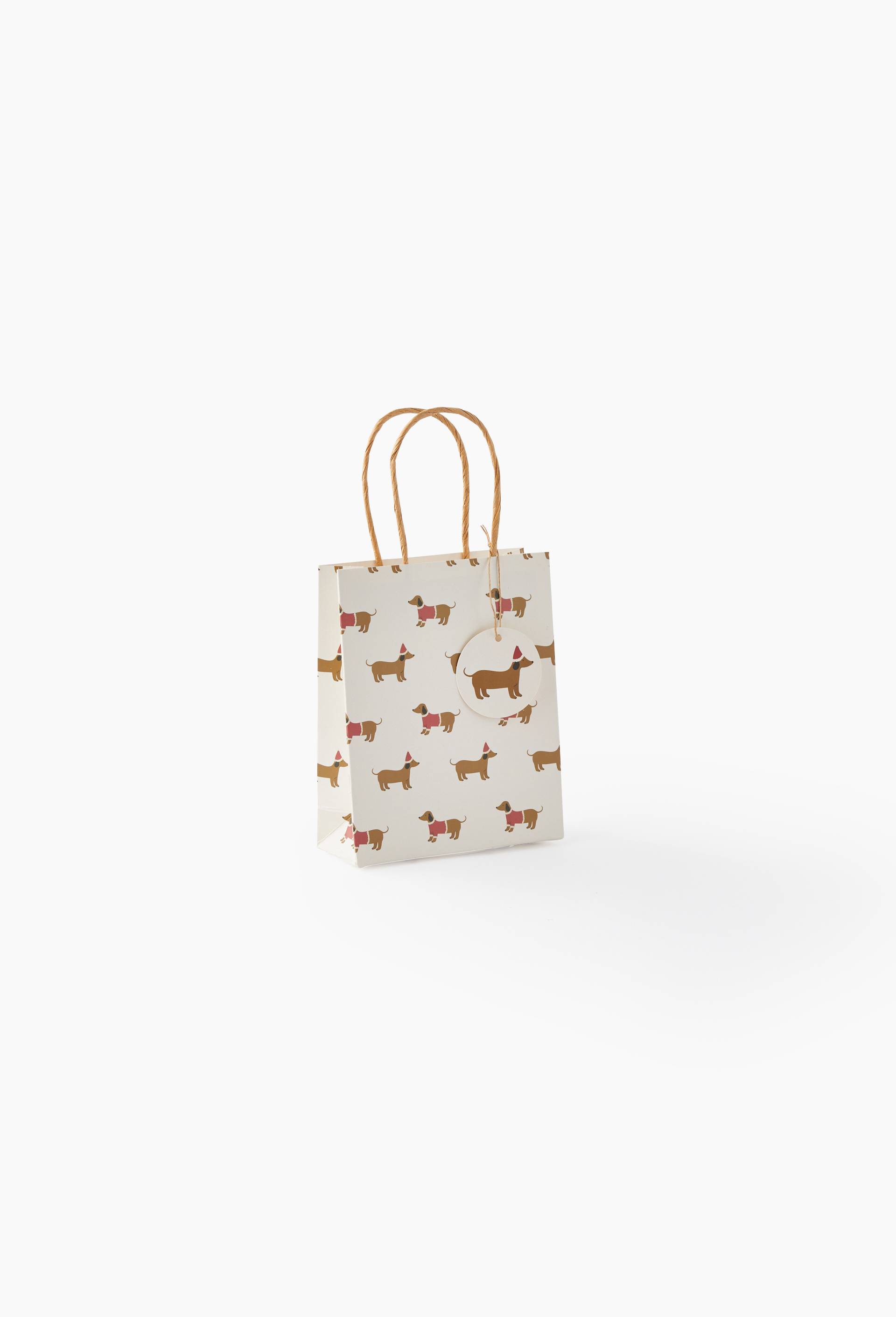 Sac cadeau teckel, taille S, Multicolore, large image number 0
