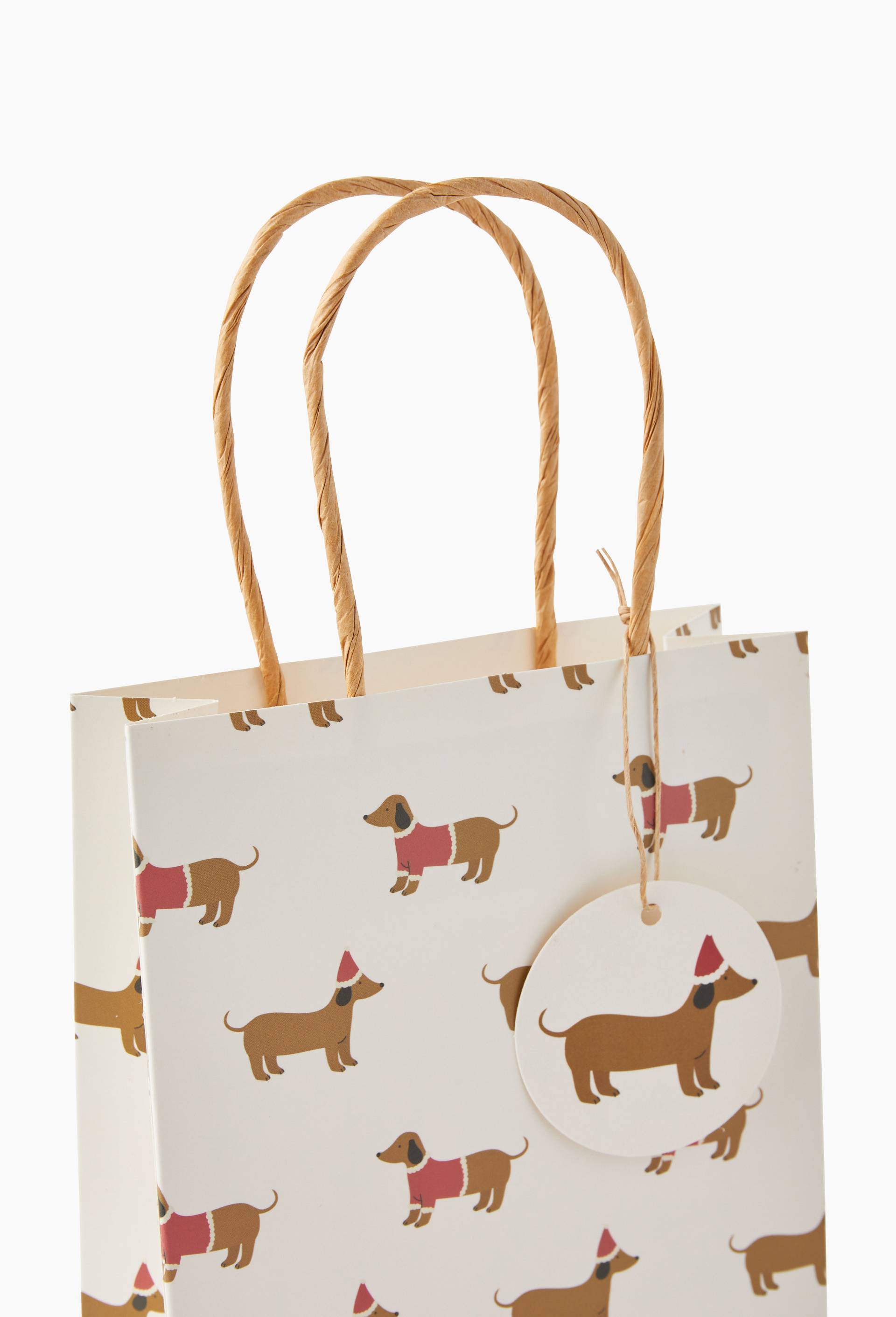 Sac cadeau teckel, taille S, Multicolore, large image number 1