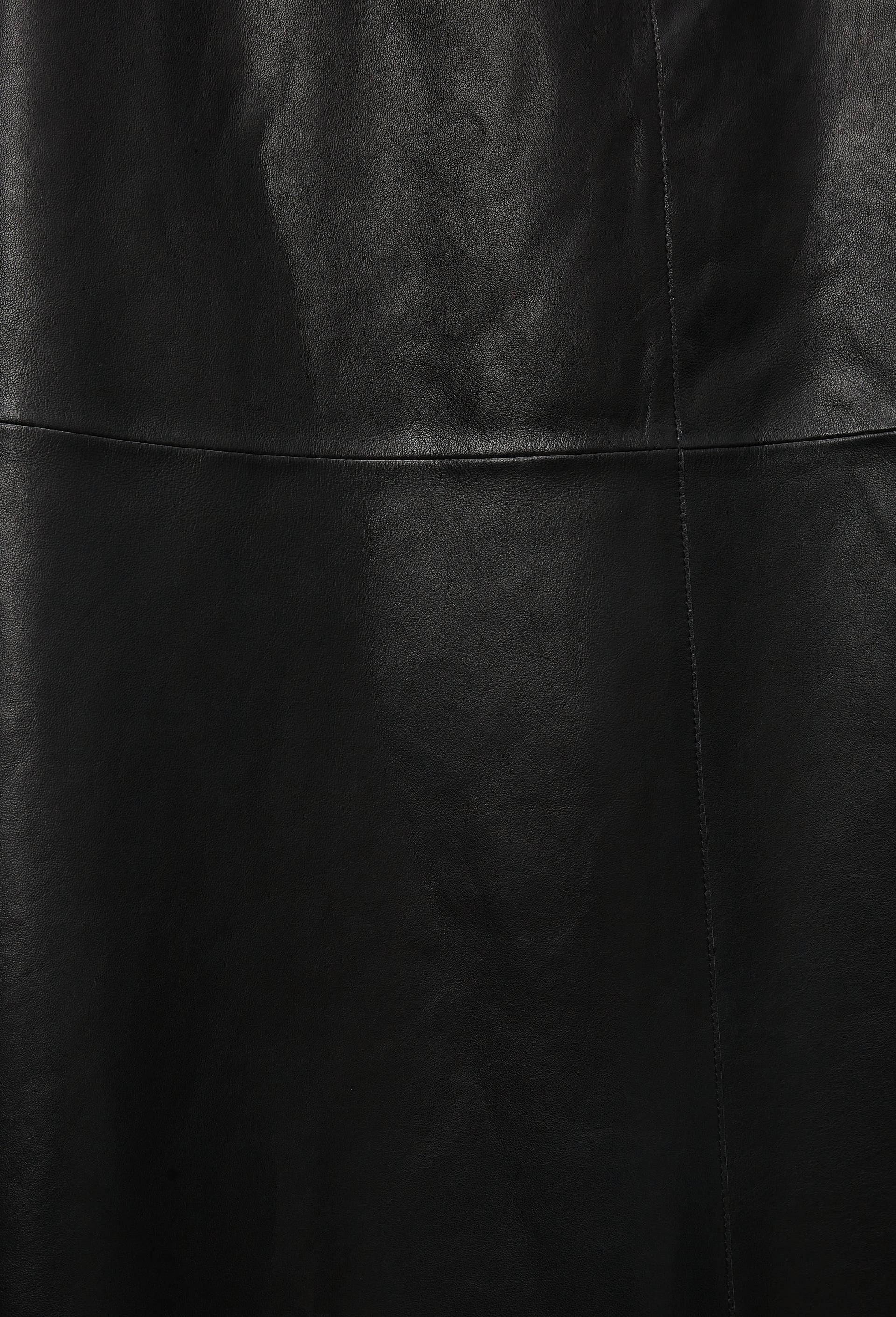 Jupe midi en cuir responsable, Noir, large image number 4