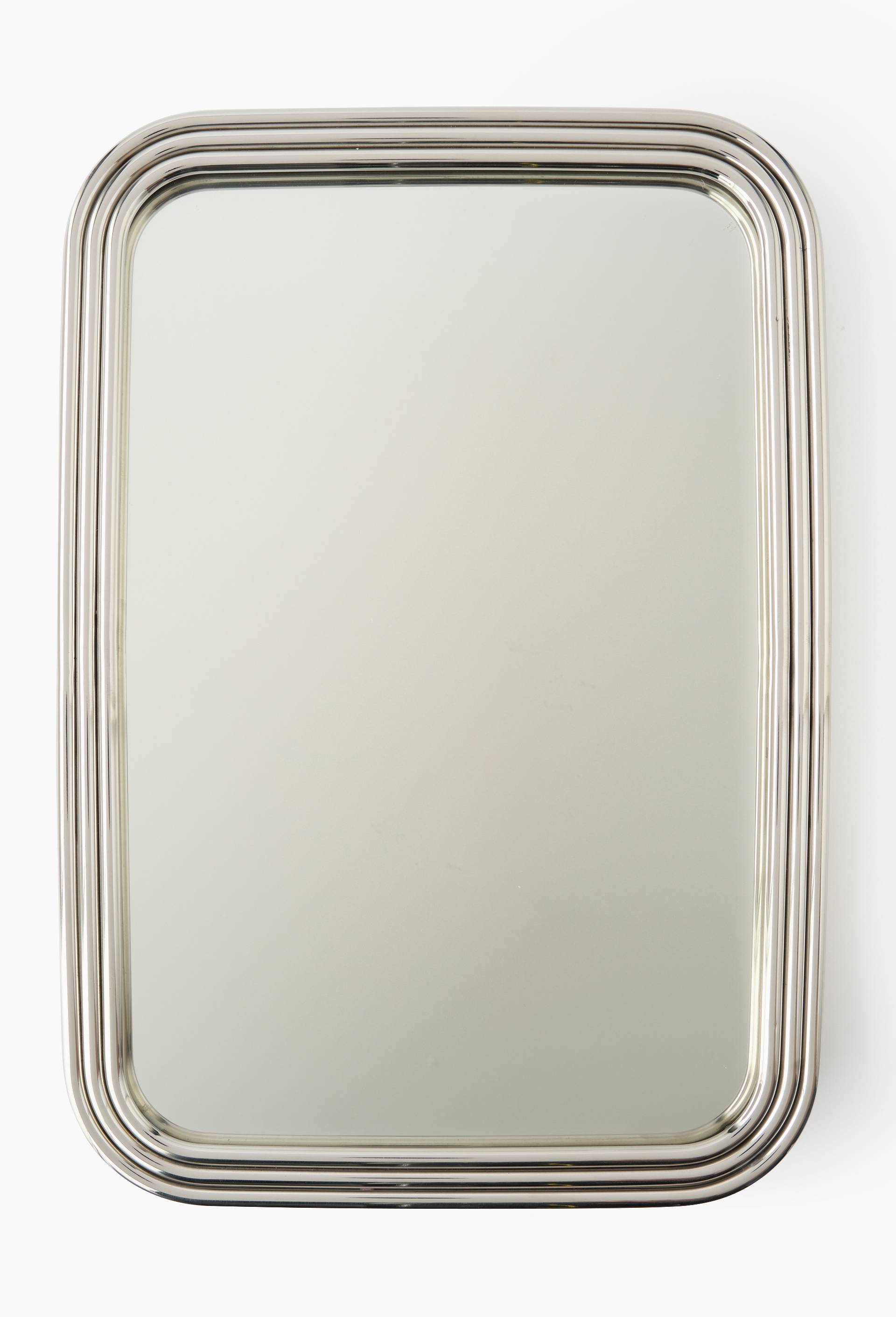 Miroir 3 tubes, 50X36cm, en m&eacute;tal, Argent, large image number 0.0