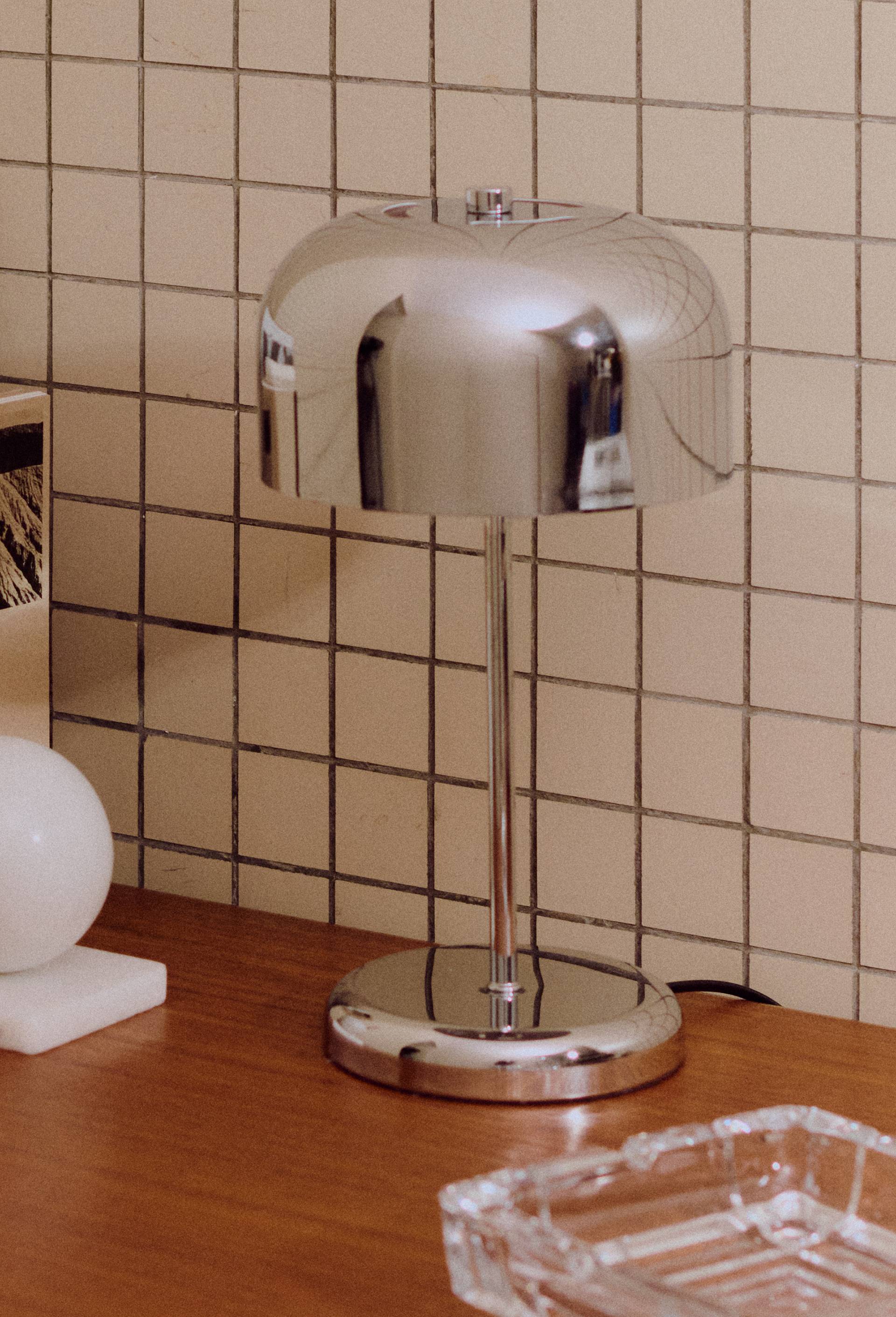 Lampe, 20xH36,5cm, en m&eacute;tal, Argent, large image number 0
