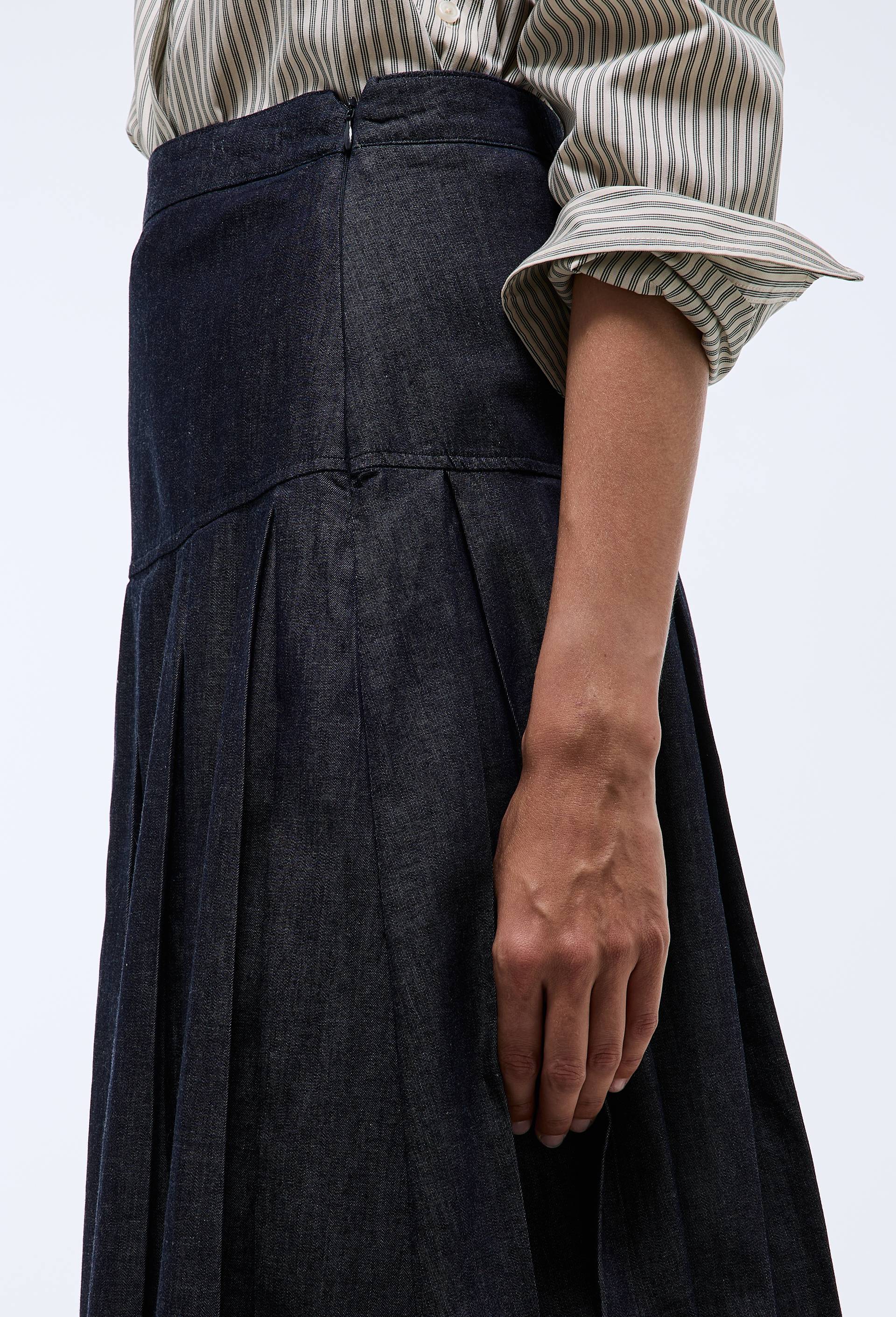Jupe midi en denim, Bleu fonc&eacute;, large image number 2.0