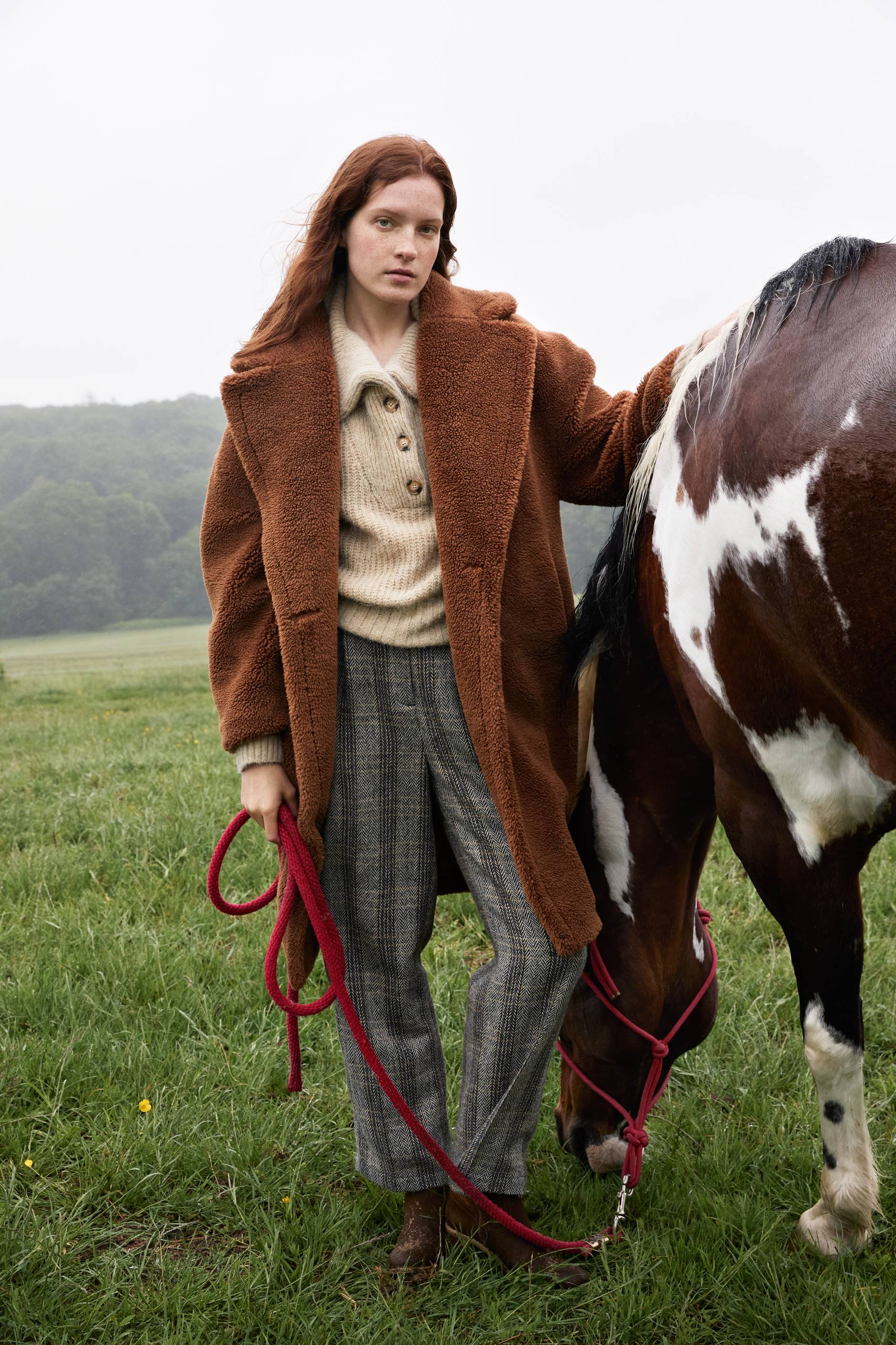Pull col montant boutonn&eacute;, Beige, large image number 0