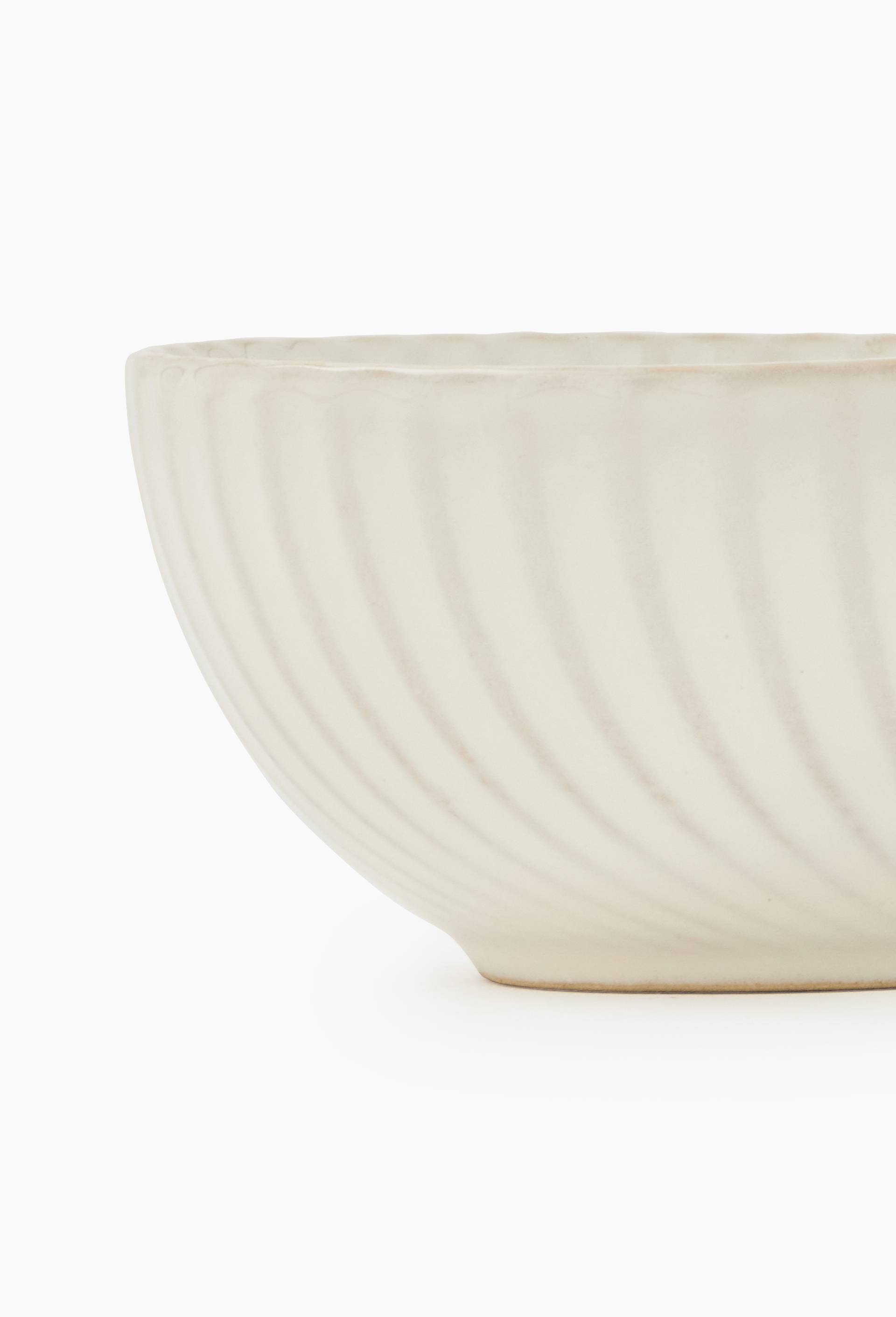 Bol finition liser&eacute;, 11 cm, Ecru, large image number 1